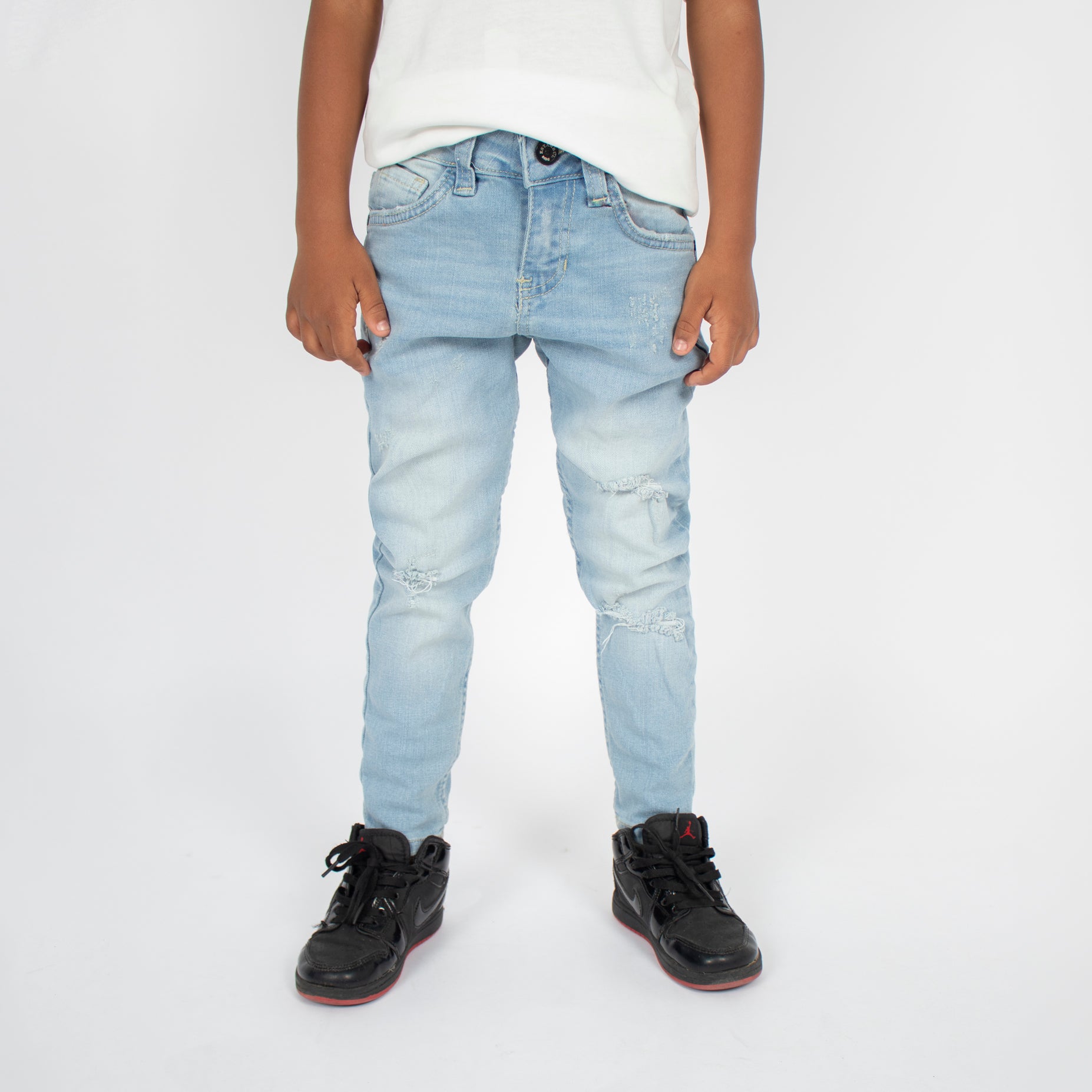 Jean niño skinny desgaste