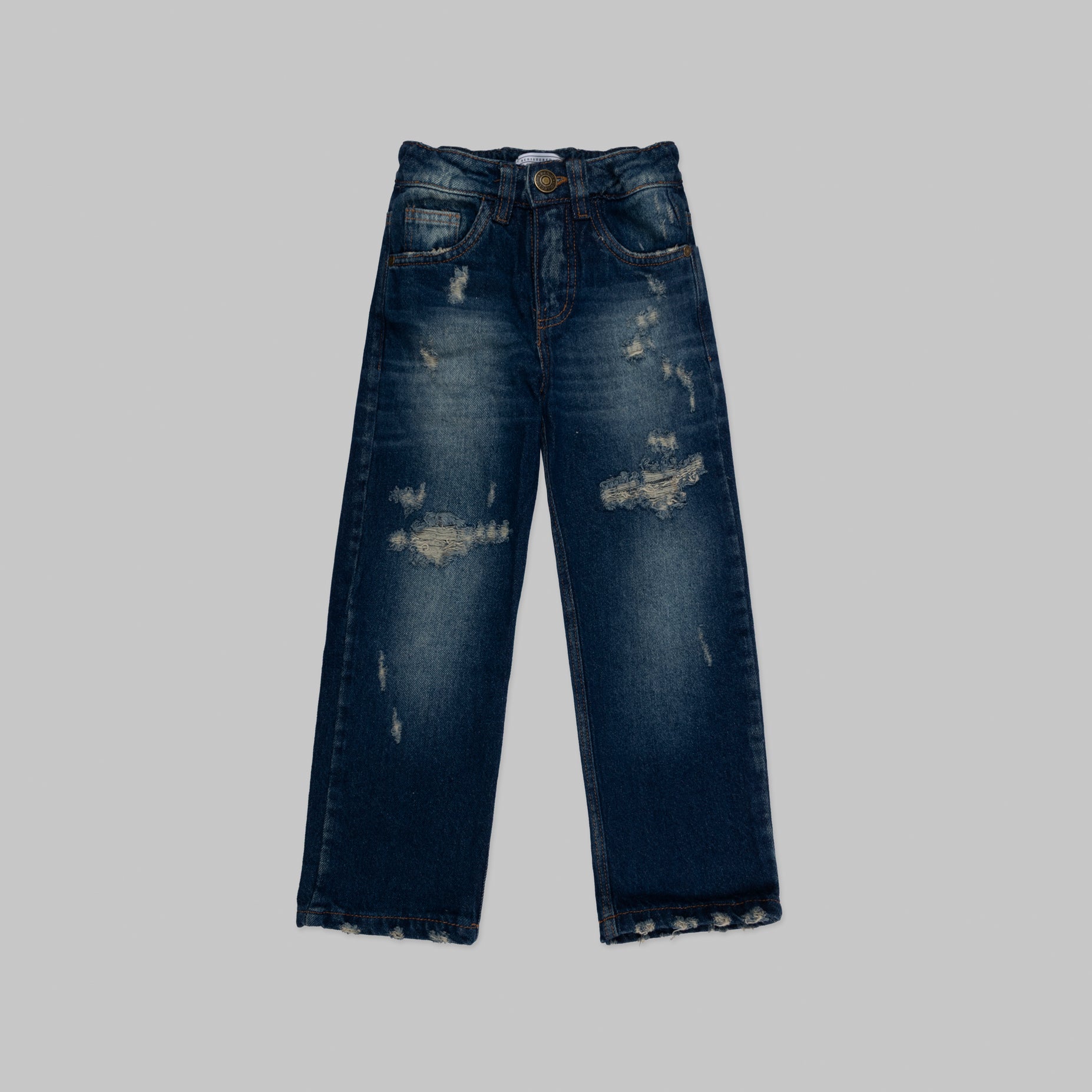 Jean niño baggy oscuro