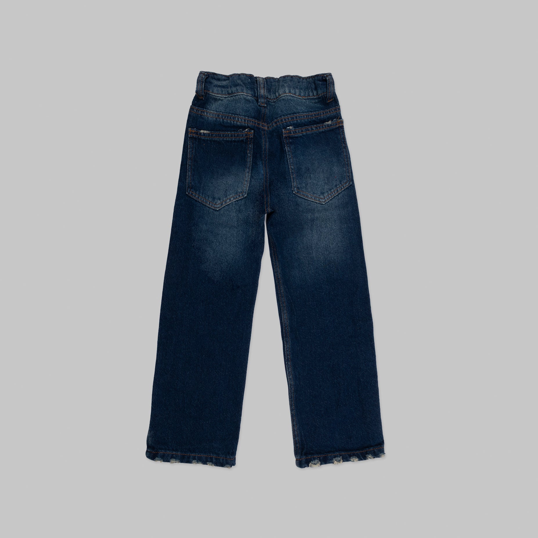 Jean niño baggy oscuro