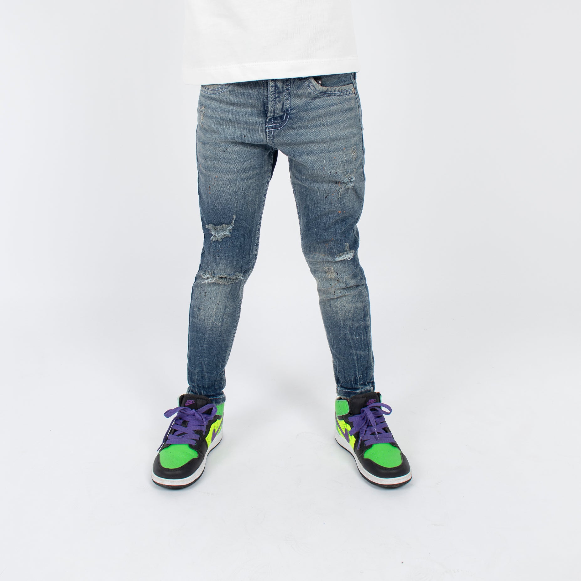 Jean niño skinny azul