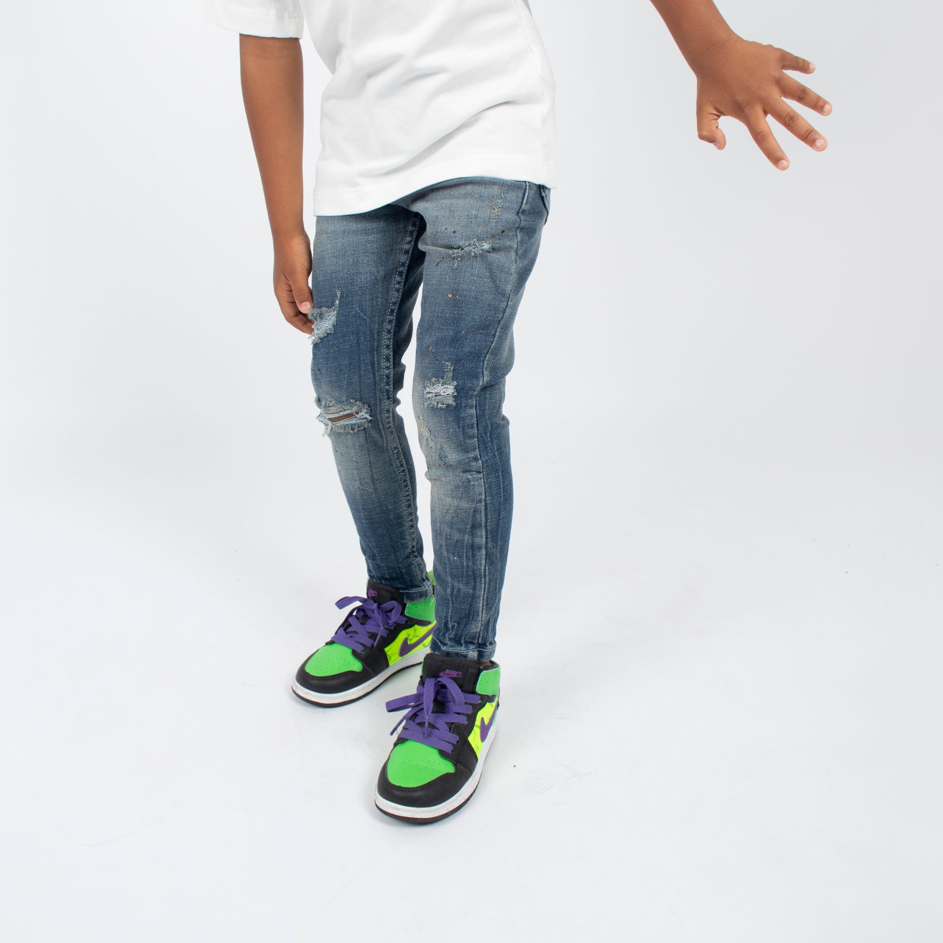 Jean niño skinny azul