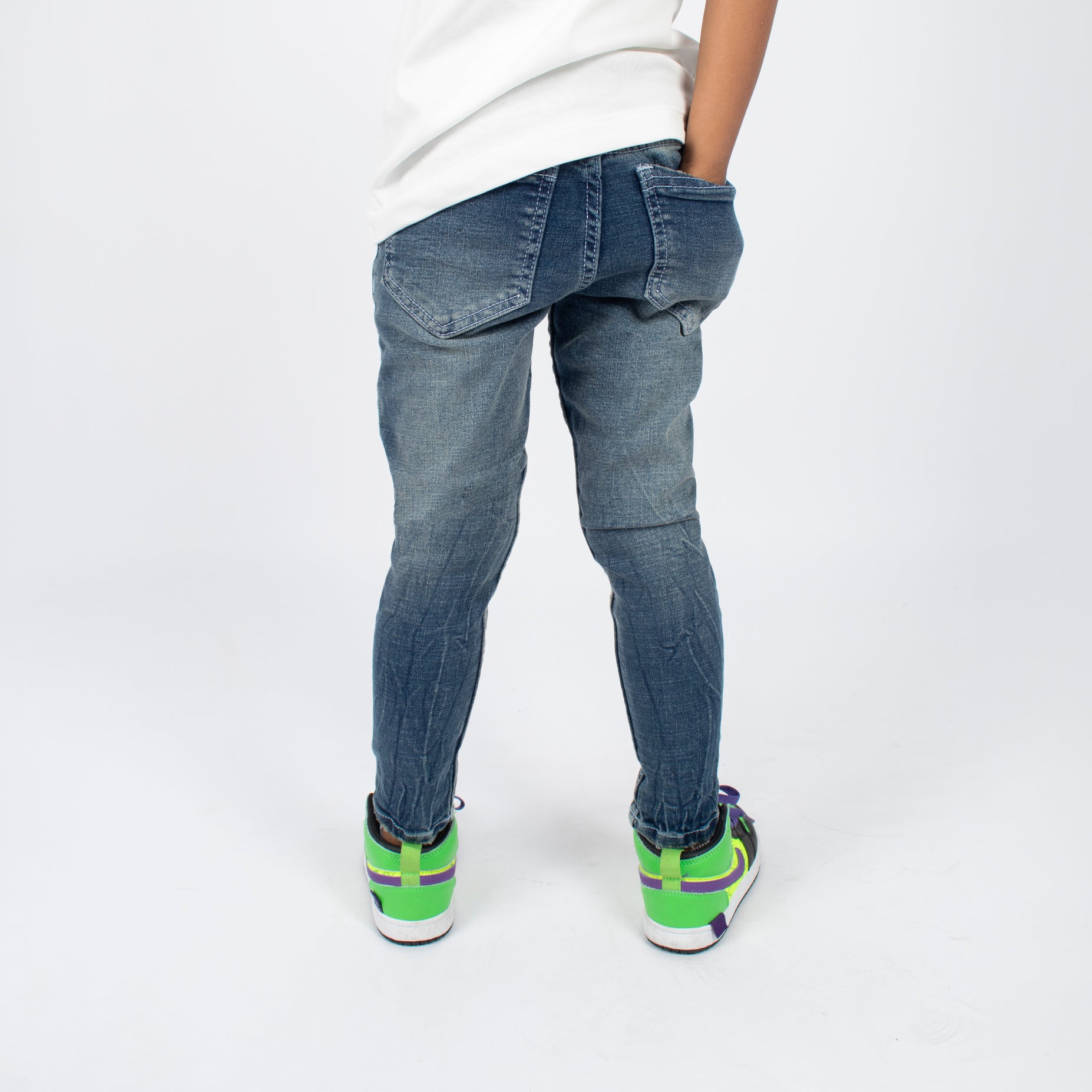 Jean niño skinny azul