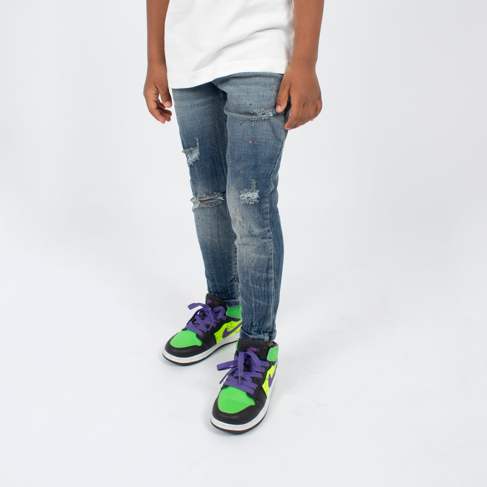 Jean niño skinny azul