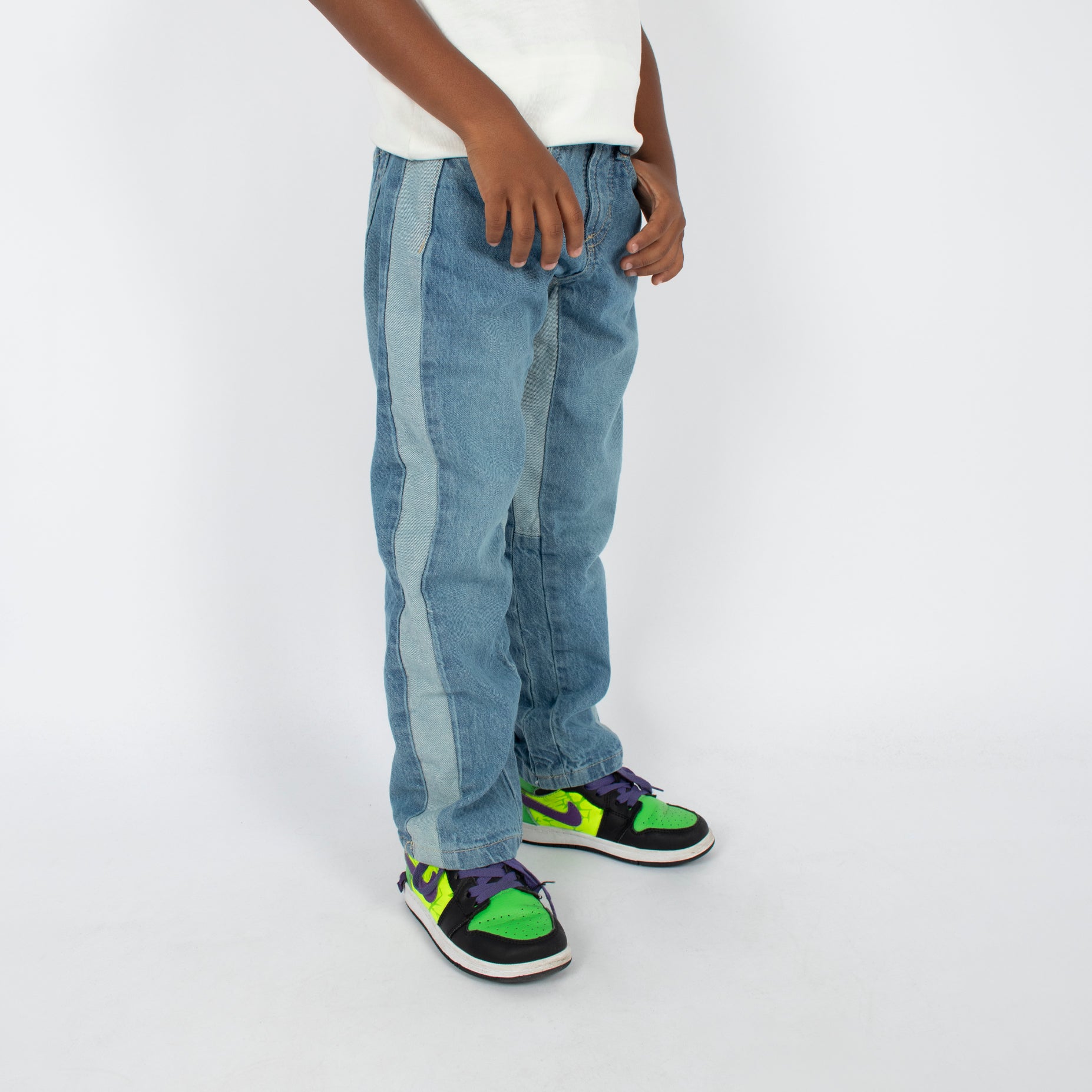 Jean niño baggy claro