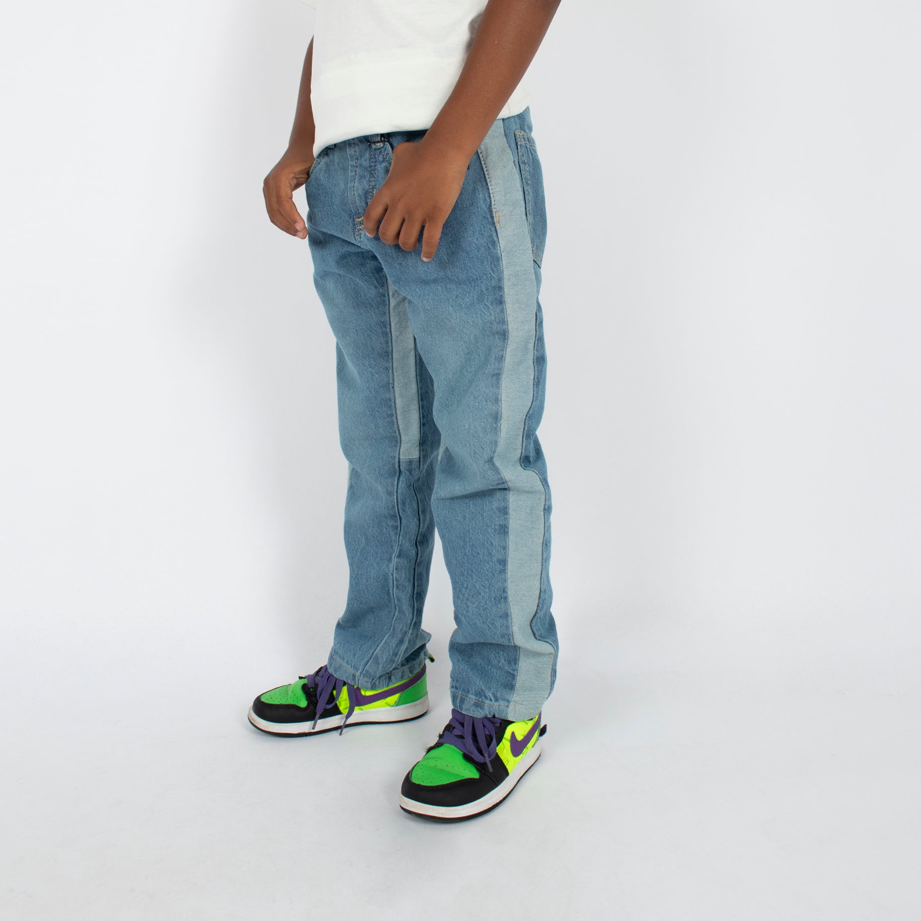 Jean niño baggy claro