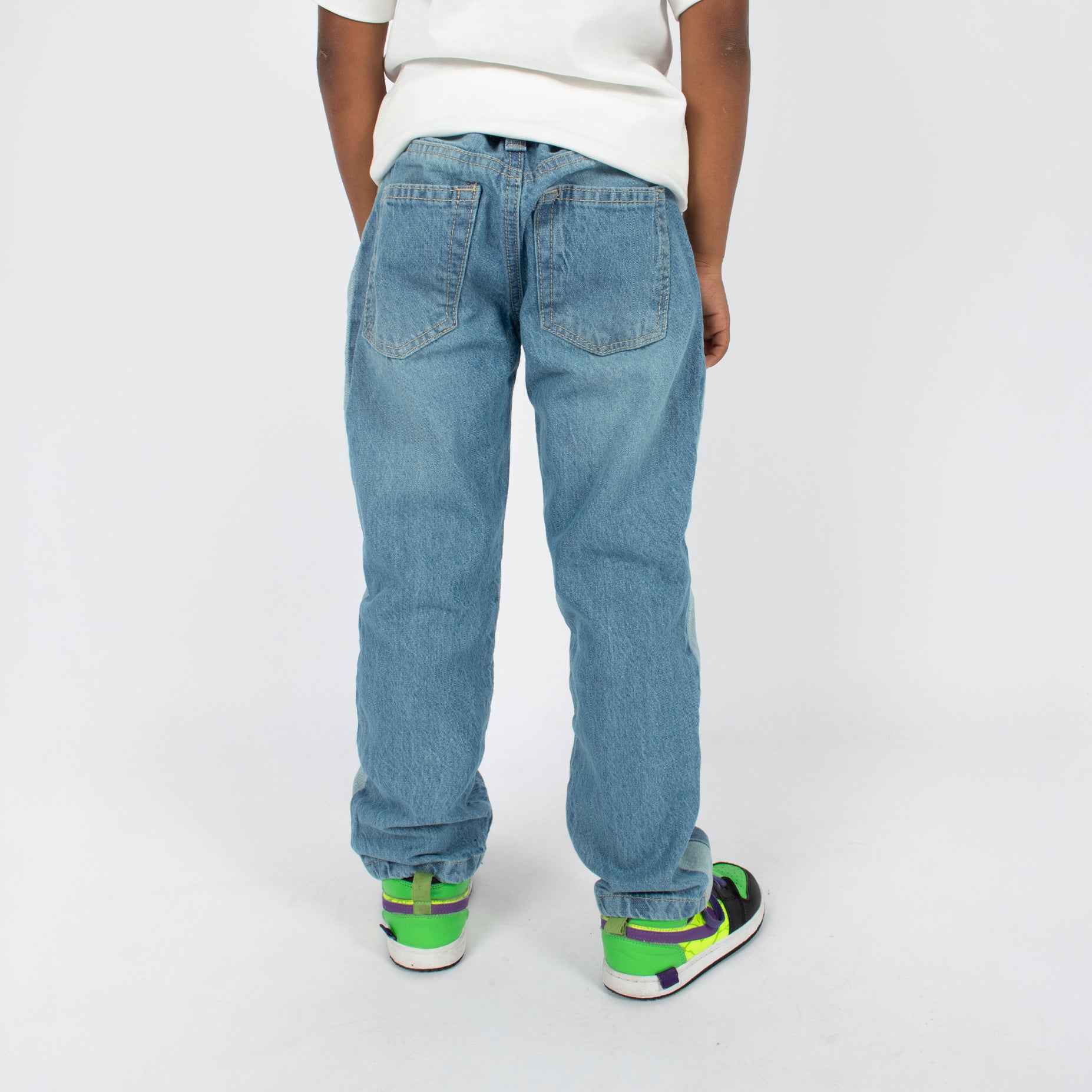 Jean niño baggy claro