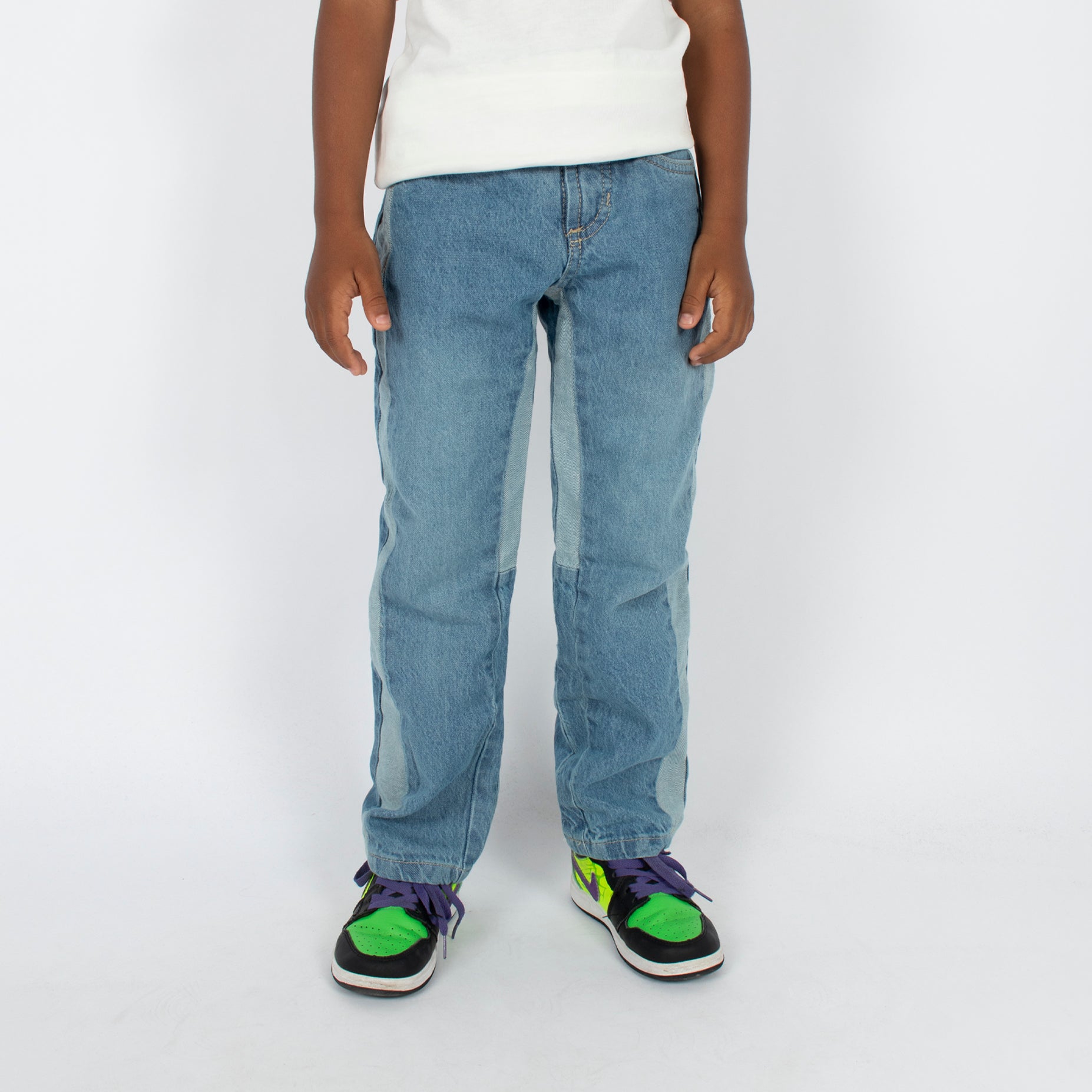 Jean niño baggy claro