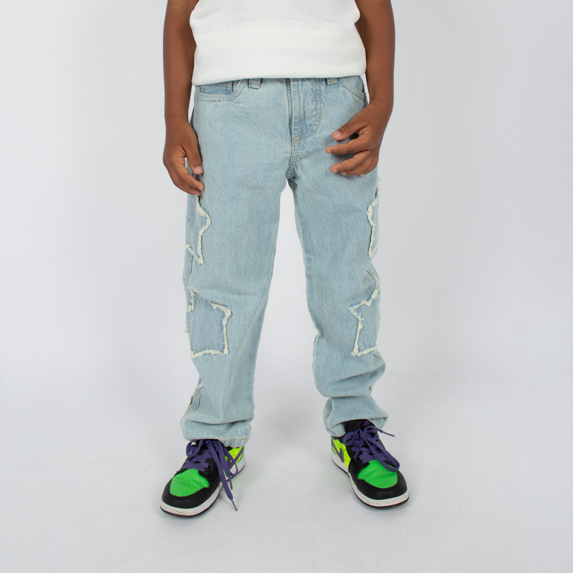 Jean niño baggy estrella