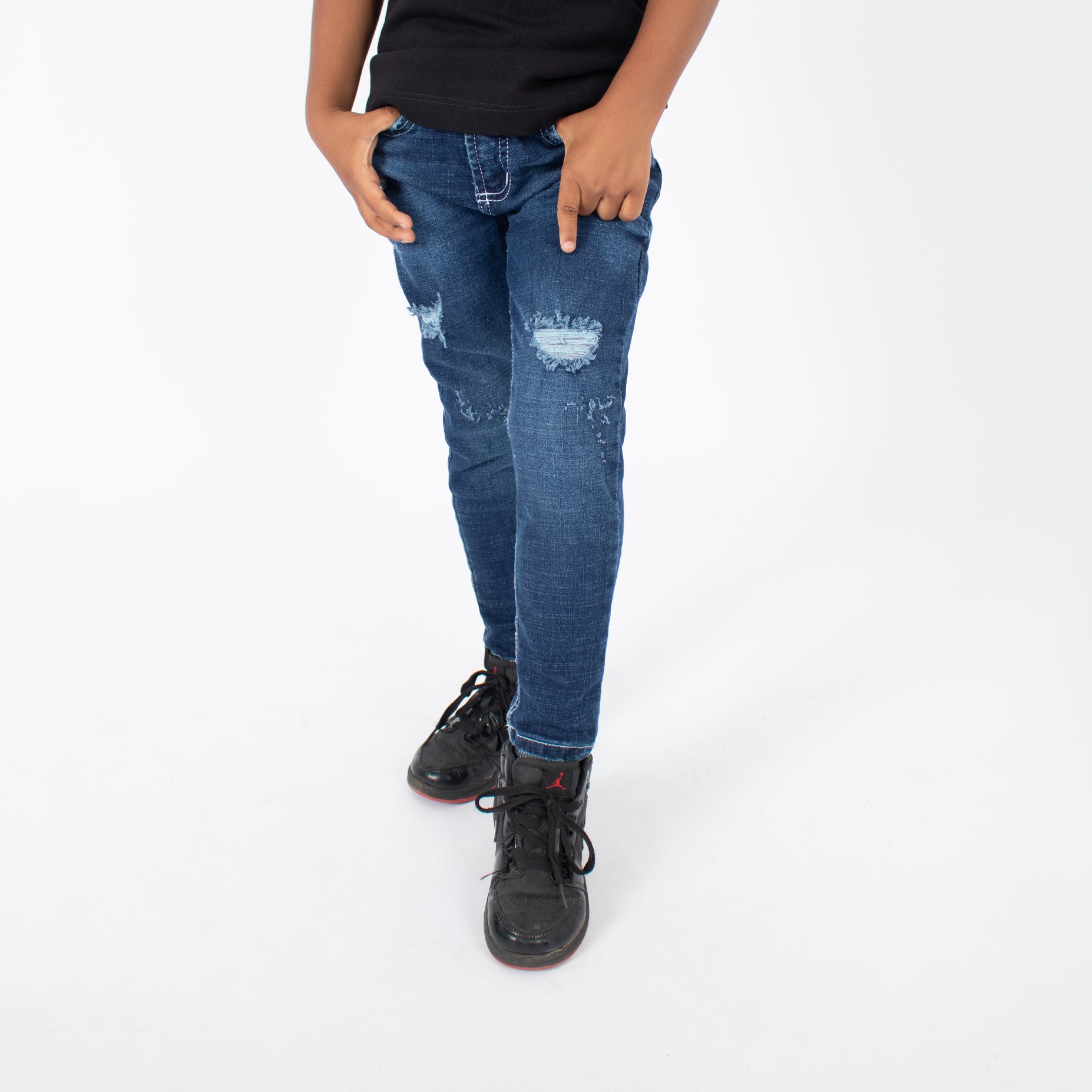 Jean niño skinny azul