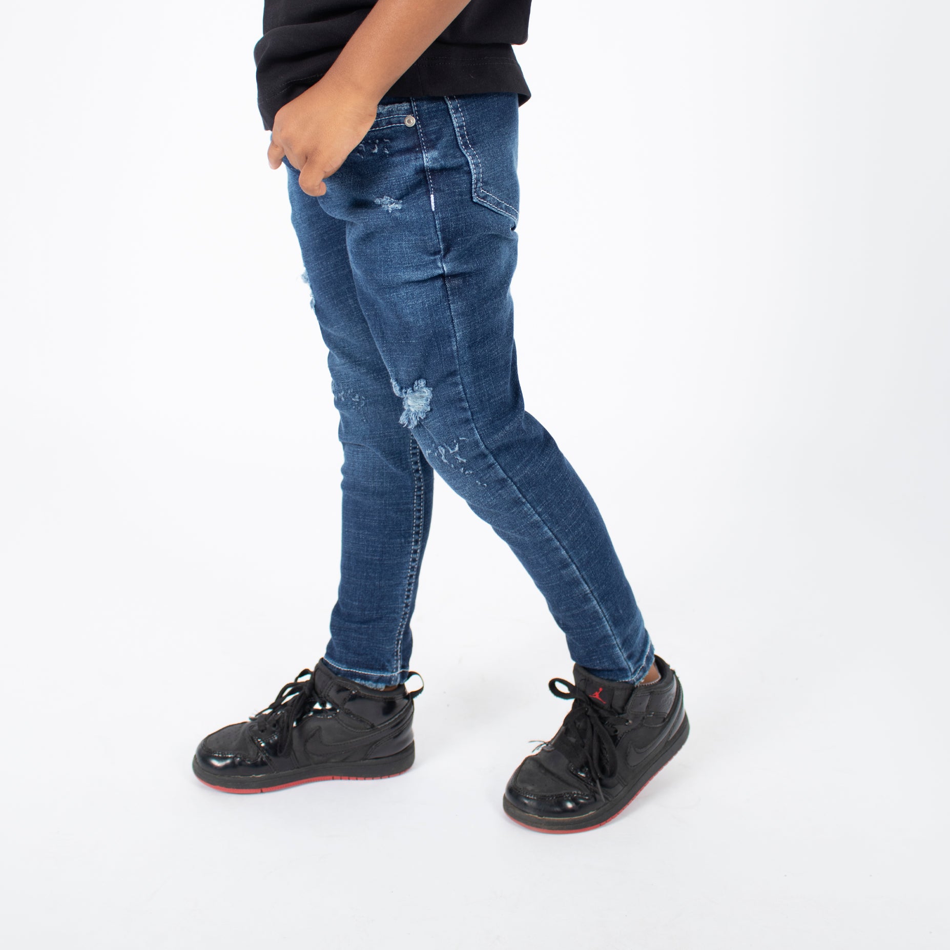Jean niño skinny azul