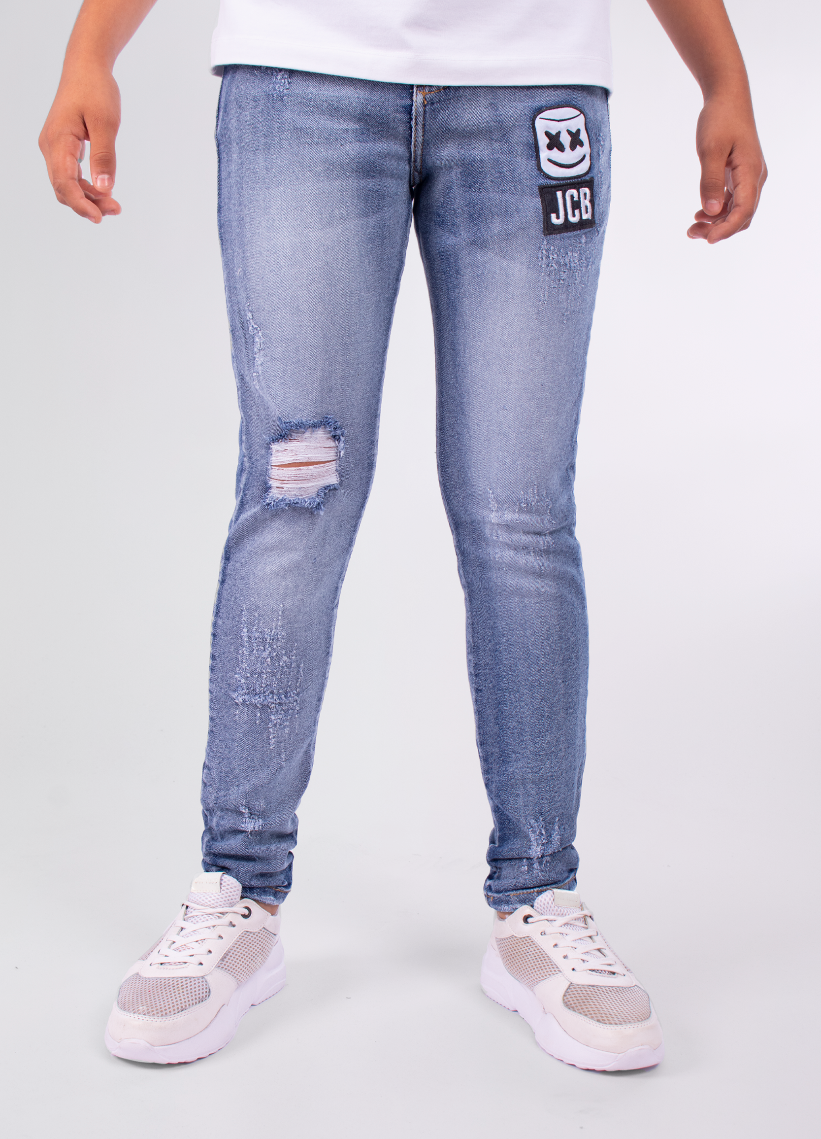 Jean Niño Reserva  Blanca y Eestampado