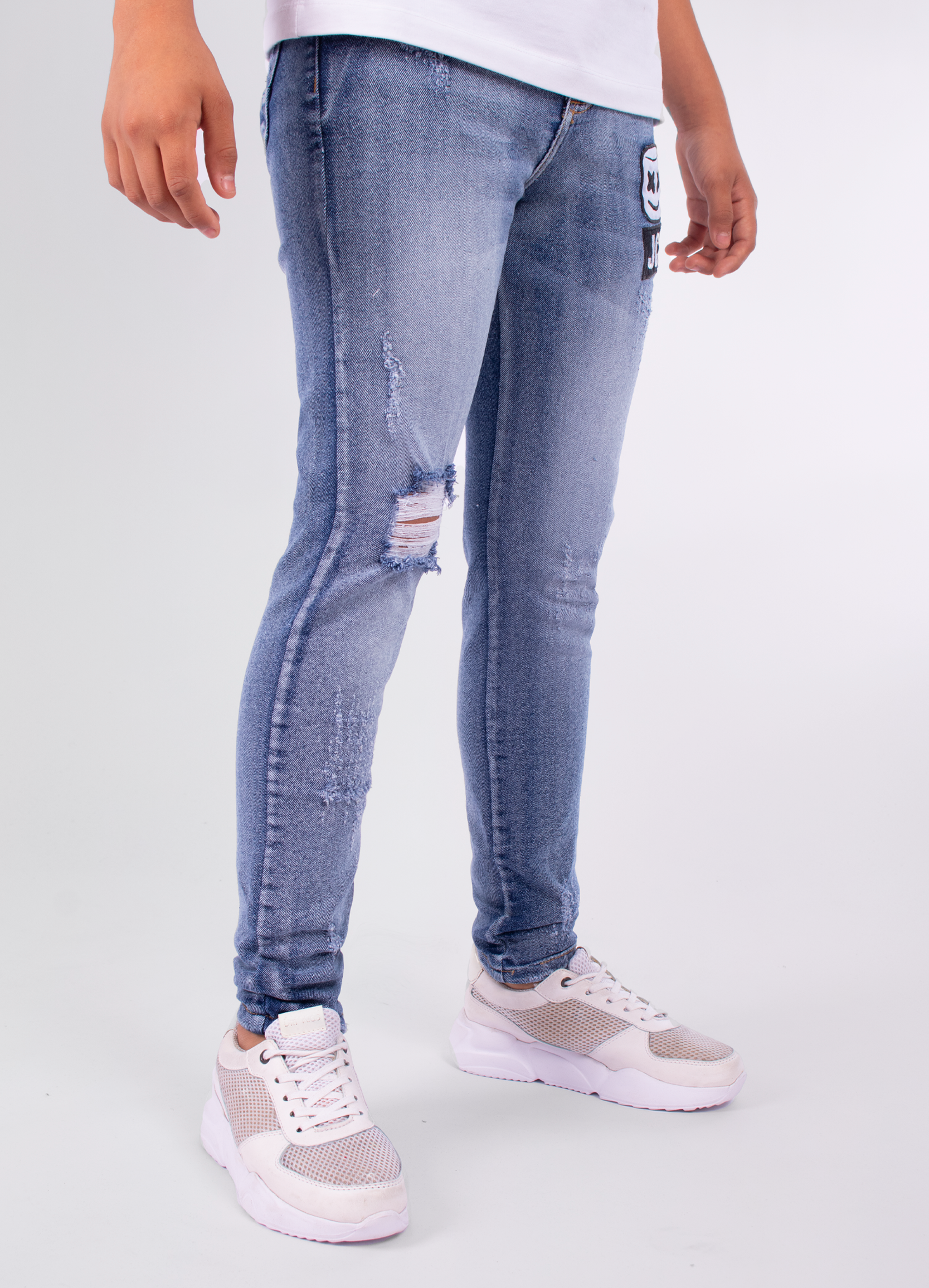 Jean Niño Reserva  Blanca y Eestampado