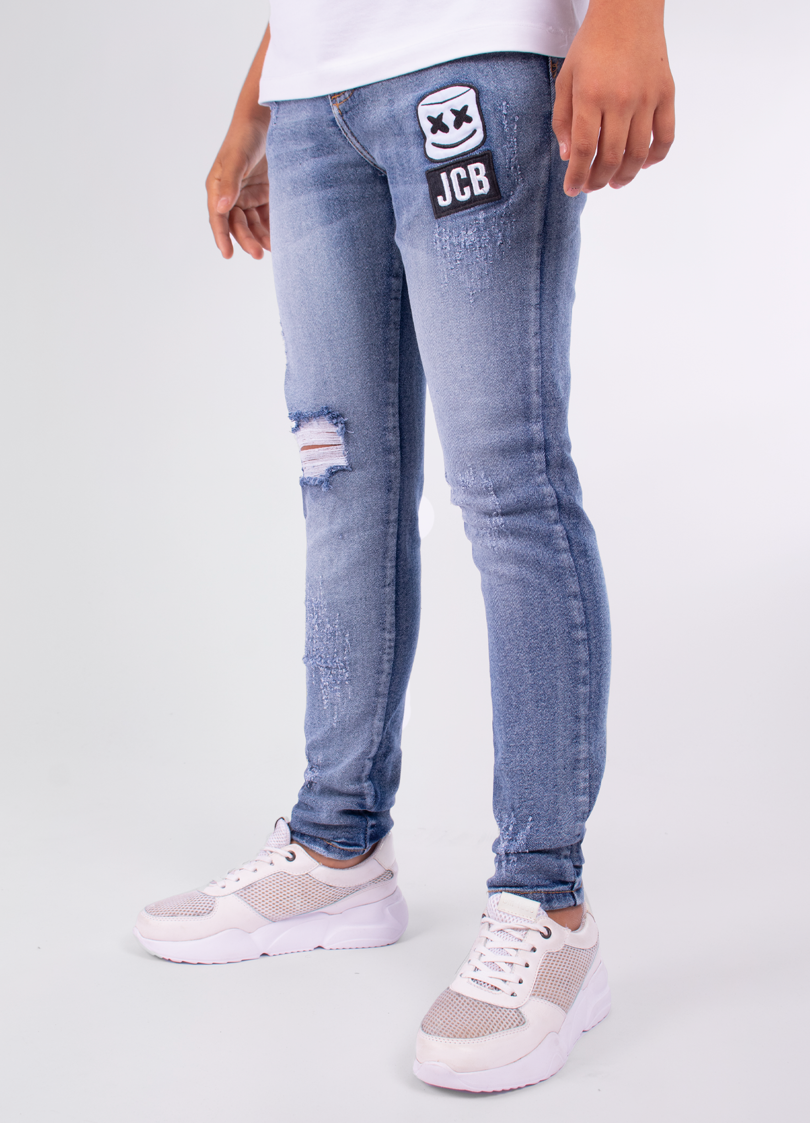 Jean Niño Reserva  Blanca y Eestampado