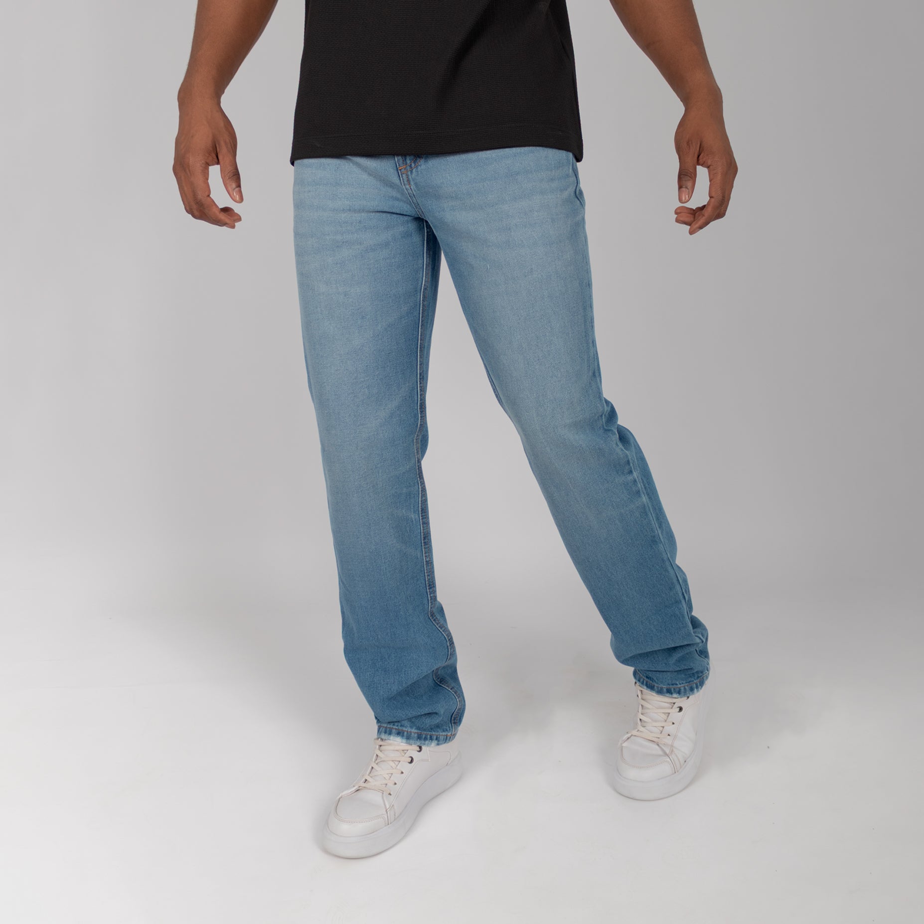 Jean hombre clasico azul claro