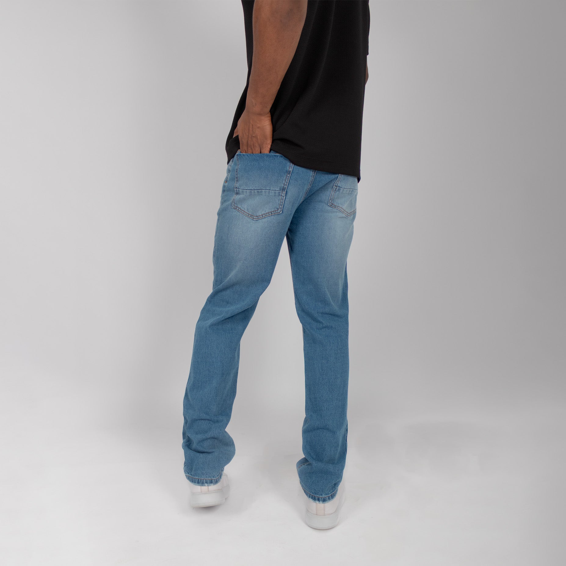 Jean hombre clasico azul claro