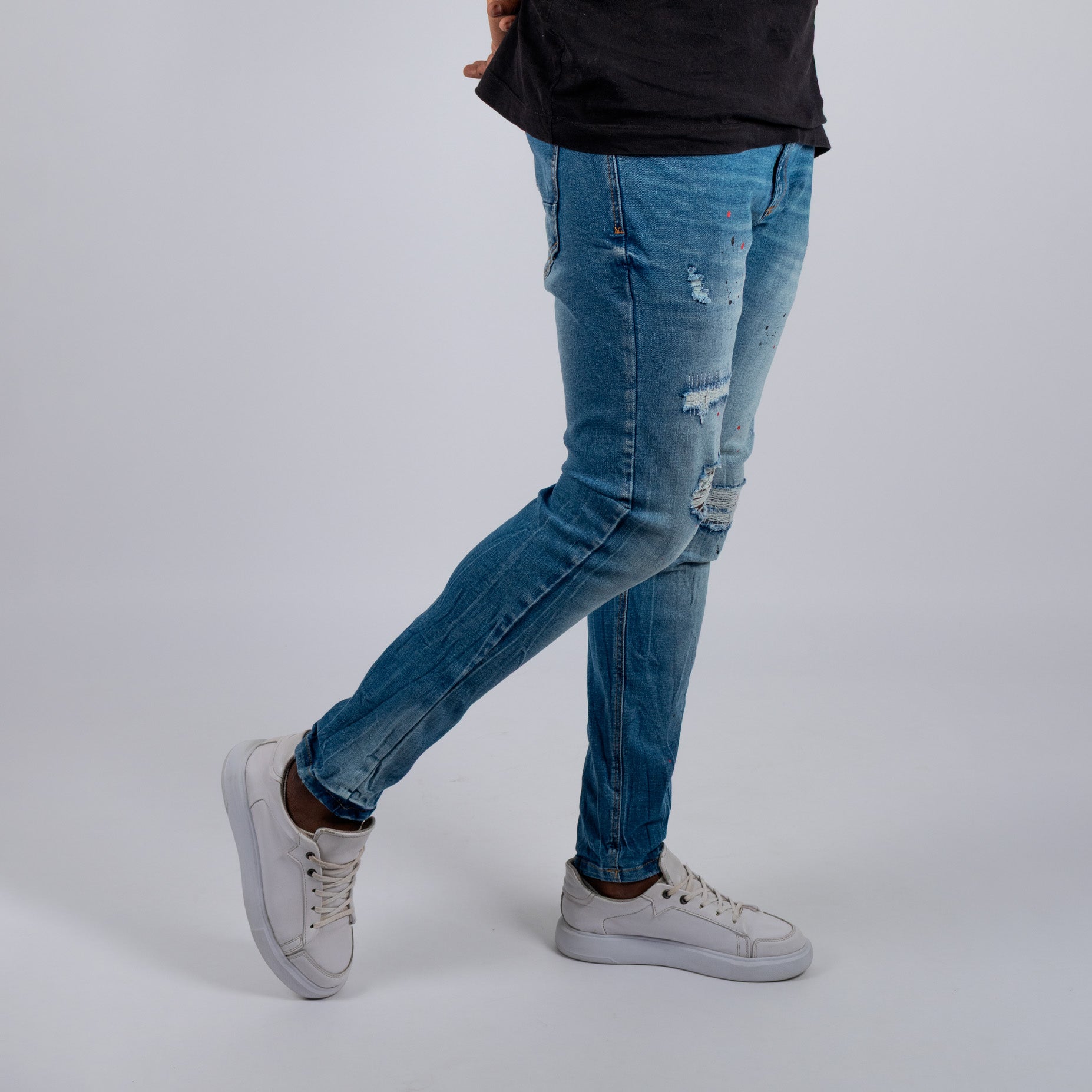 Jean hombre skinny desgaste