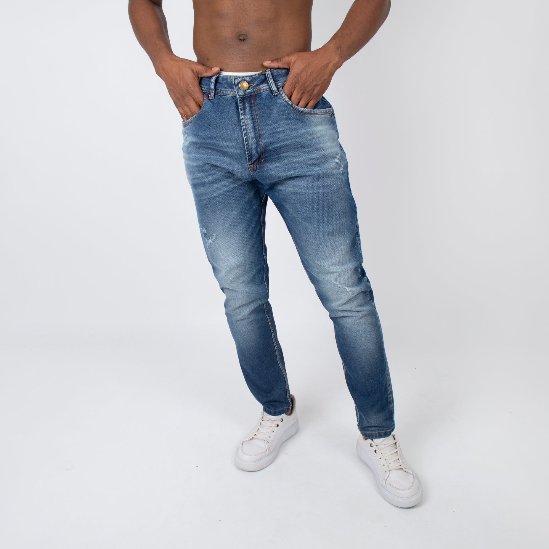Jean hombre skinny desgaste