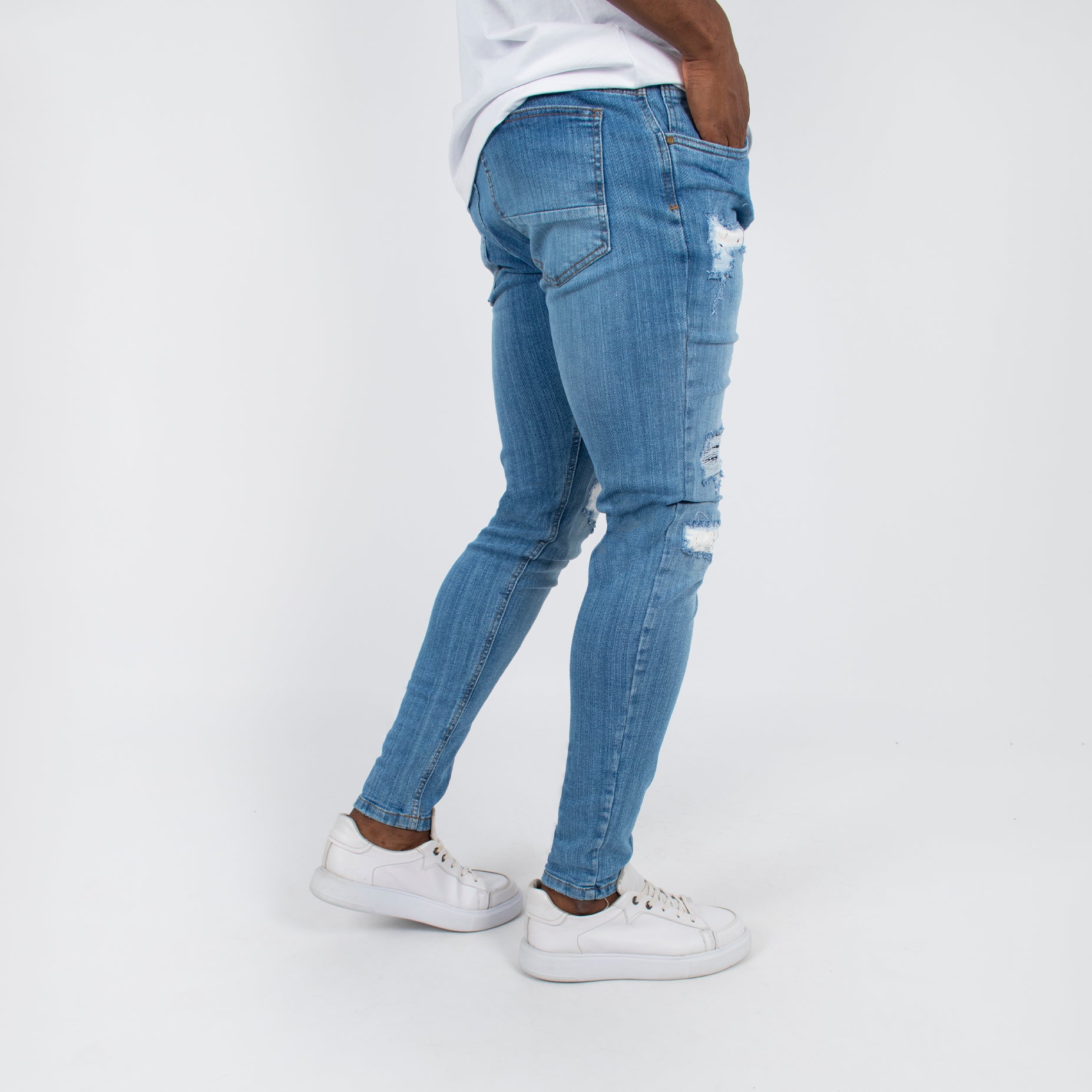 Jean hombre skinny pintura