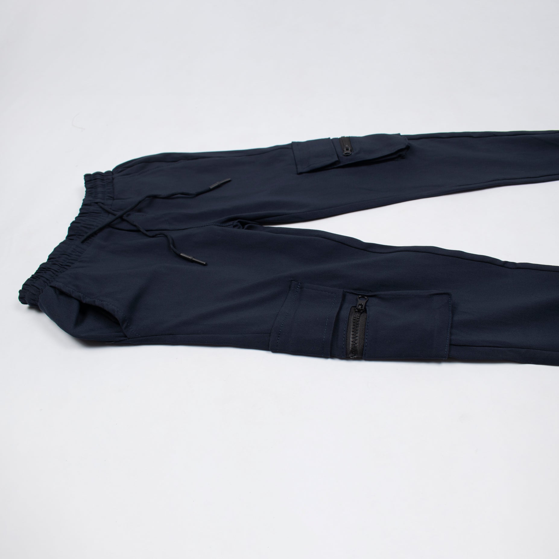 Jogger niño bolsillos azul