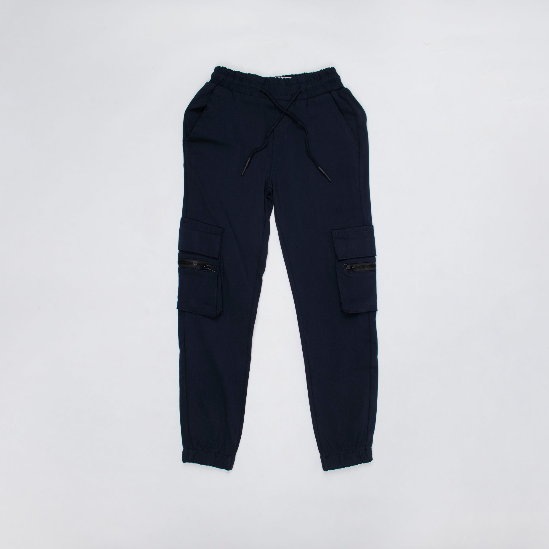 Jogger niño bolsillos azul