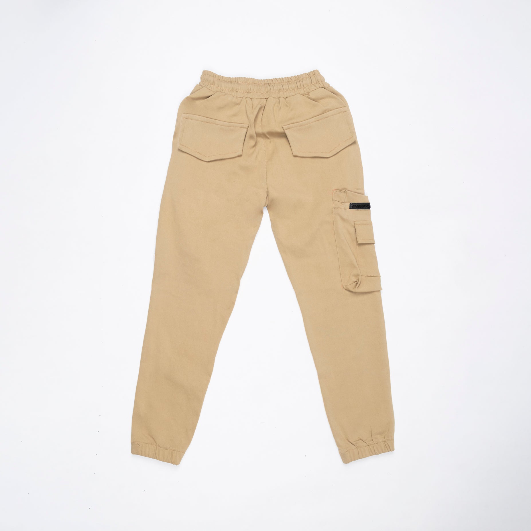 Jogger niño bolsillos camel