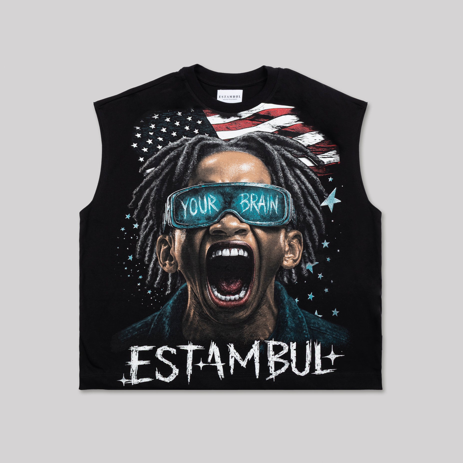 Camisilla hombre Brain