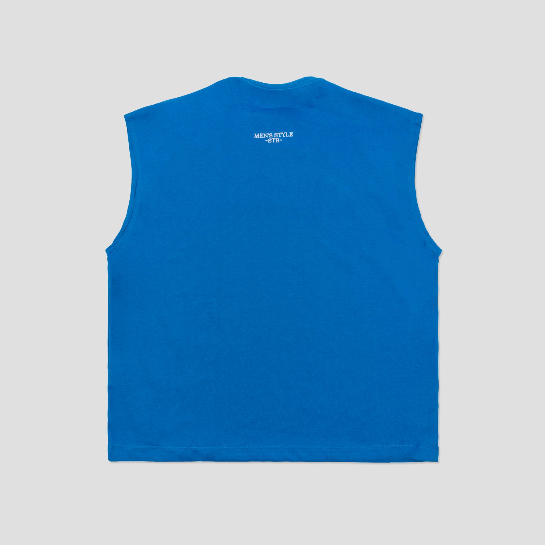 Camisilla hombre bordada azul Style