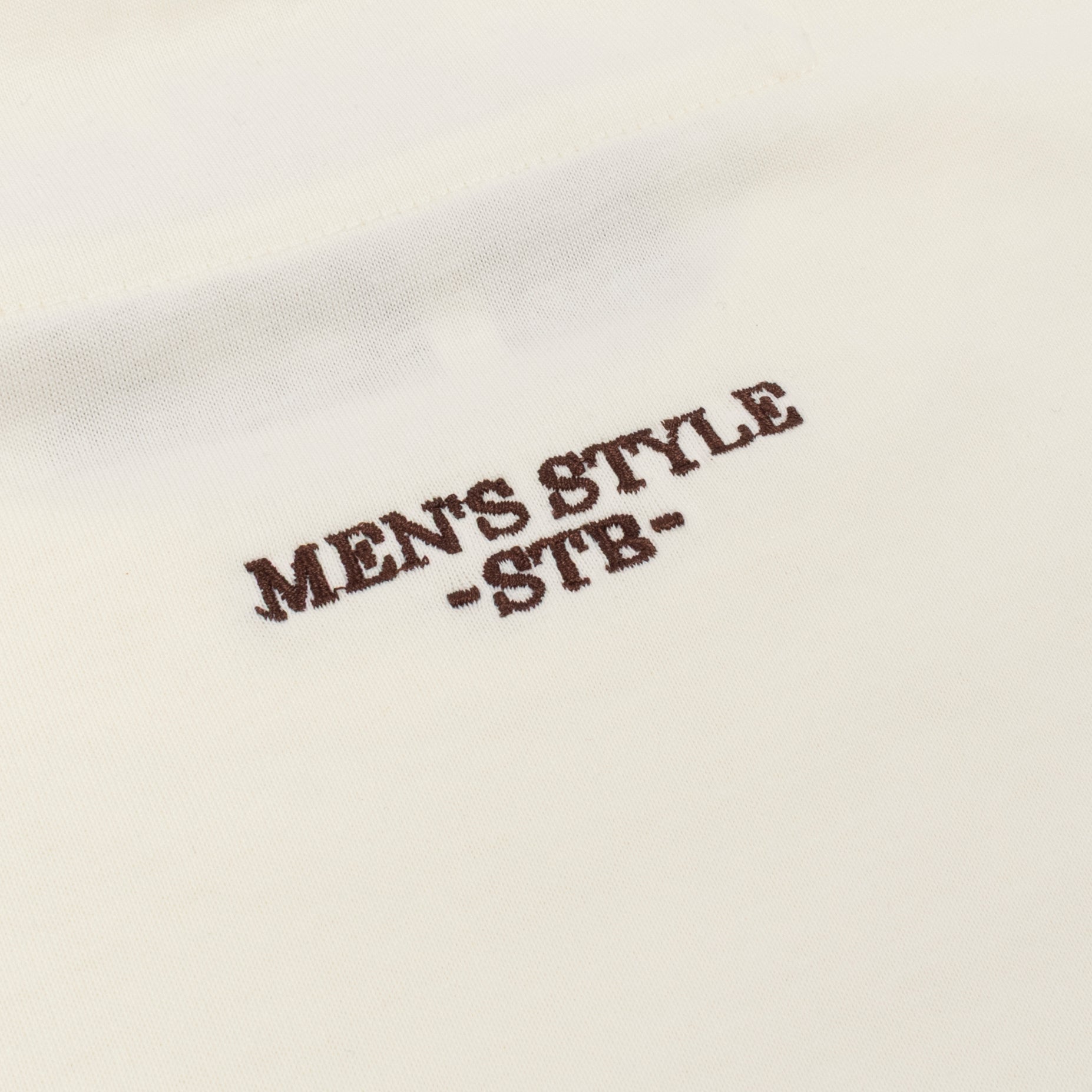 Camisilla hombre bordada crudo