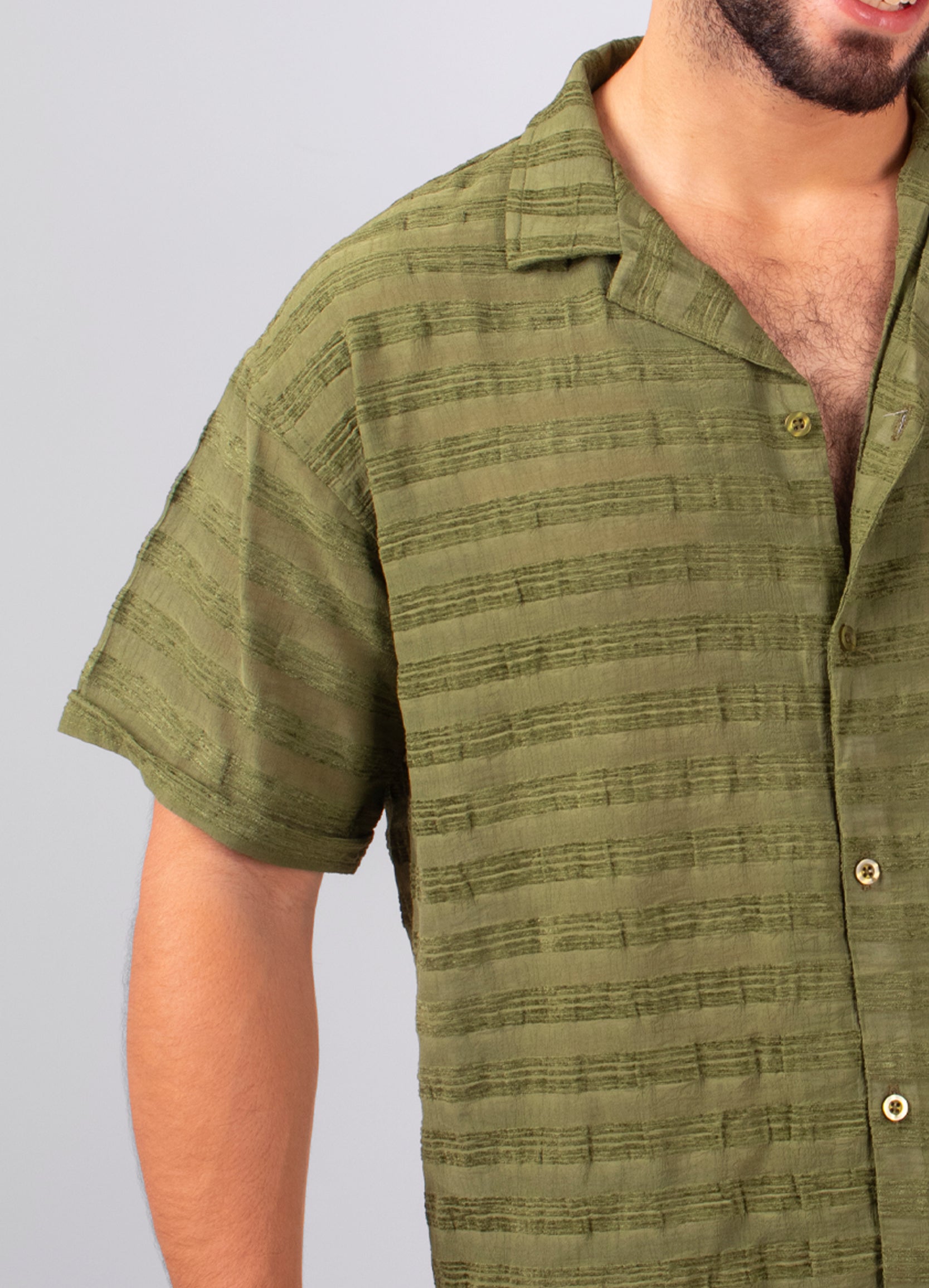 Camisa Oversize hombre Textura