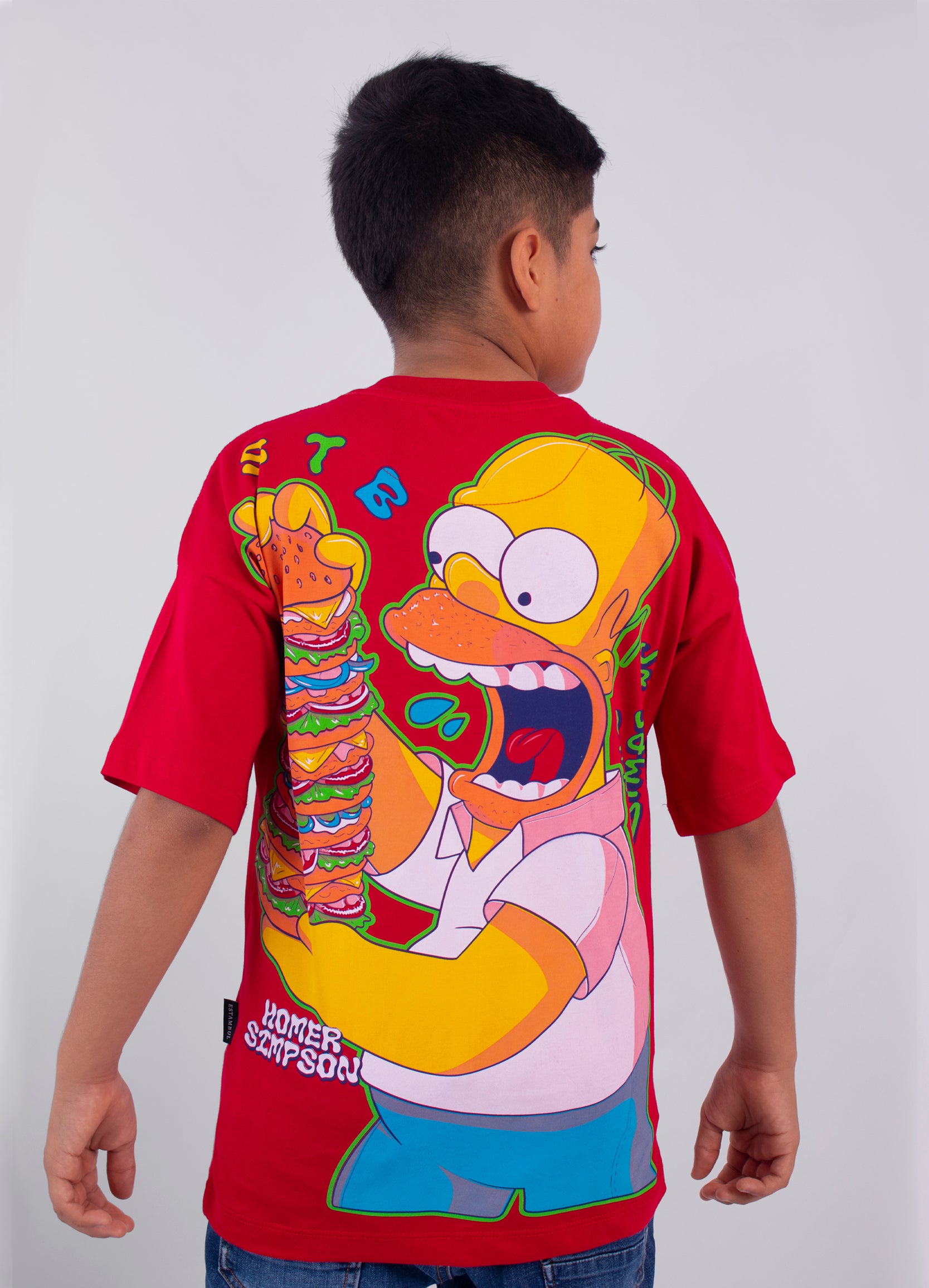 Oversize niño Homer Hamburguesa