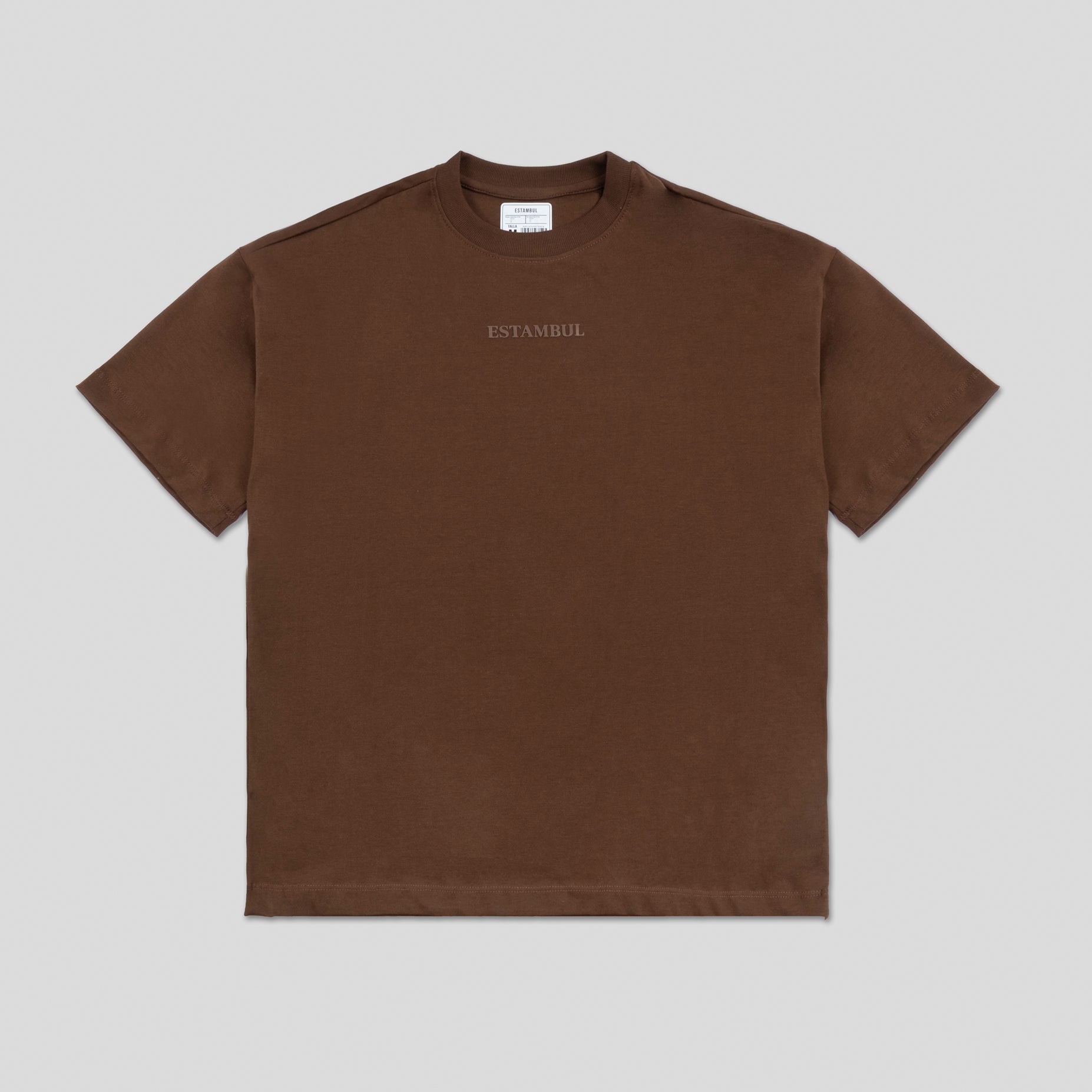Oversize hombre basica  cafe