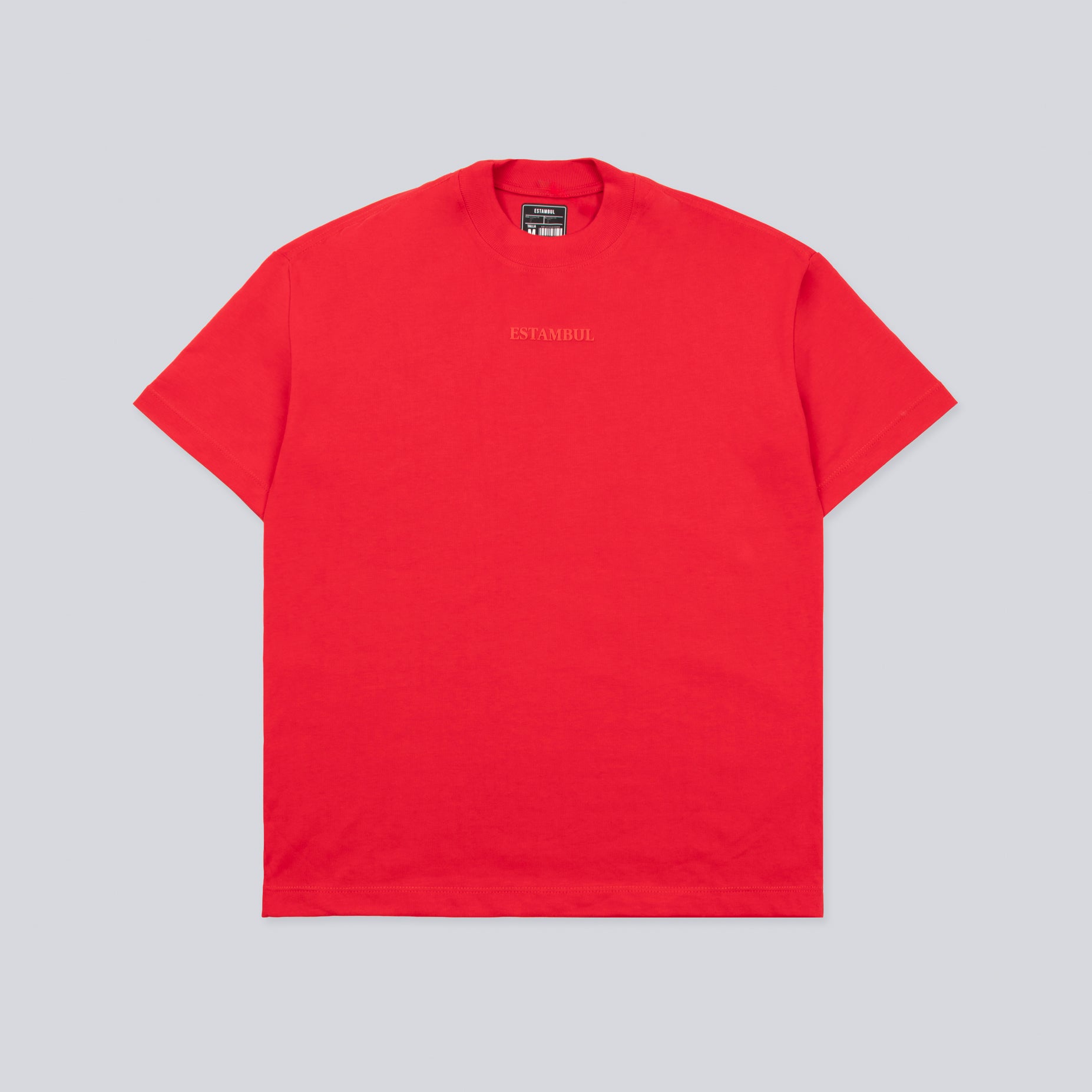 Oversize hombre básica rojo