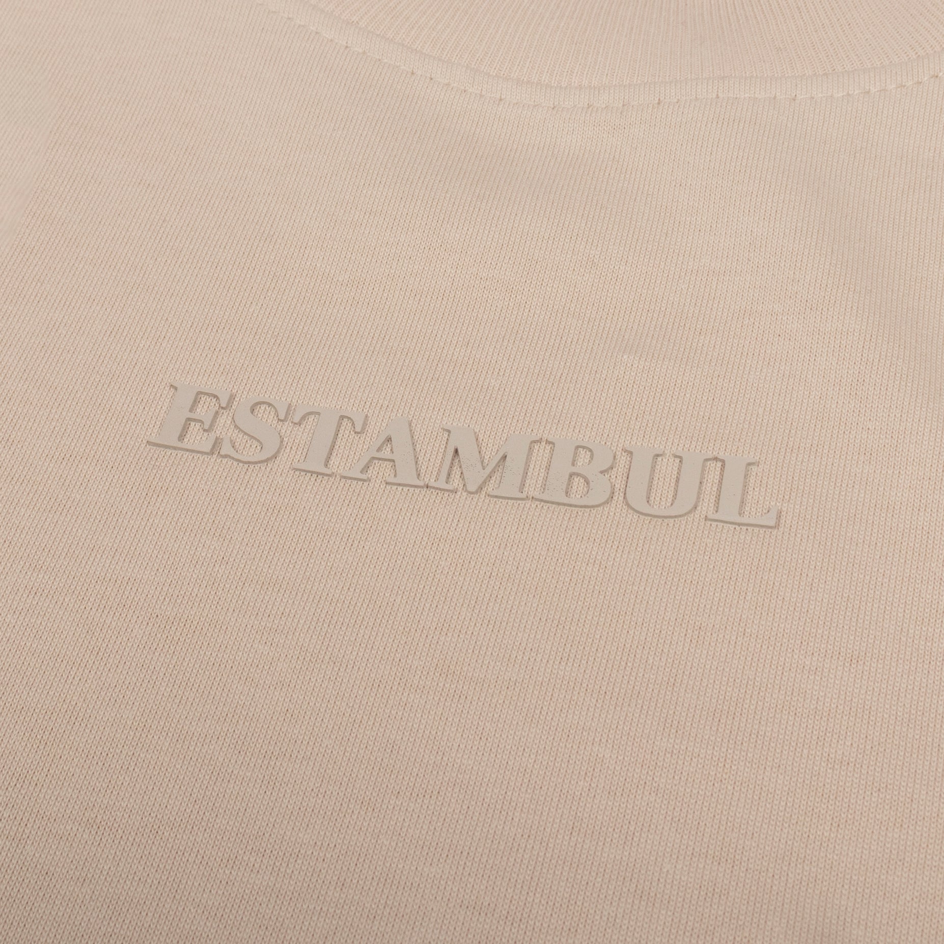 Oversize hombre básica beige