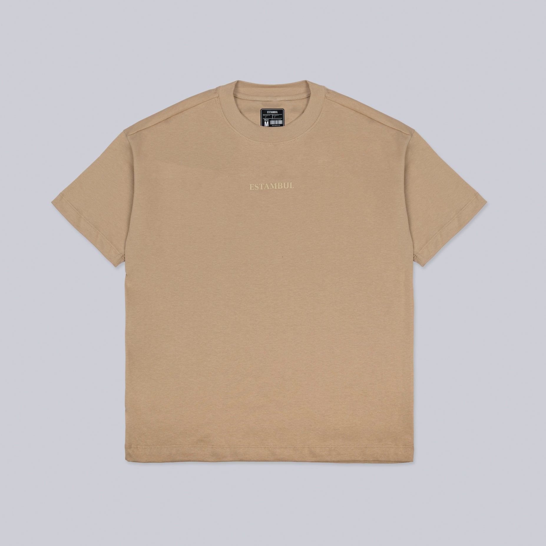 Oversize hombre básica camel