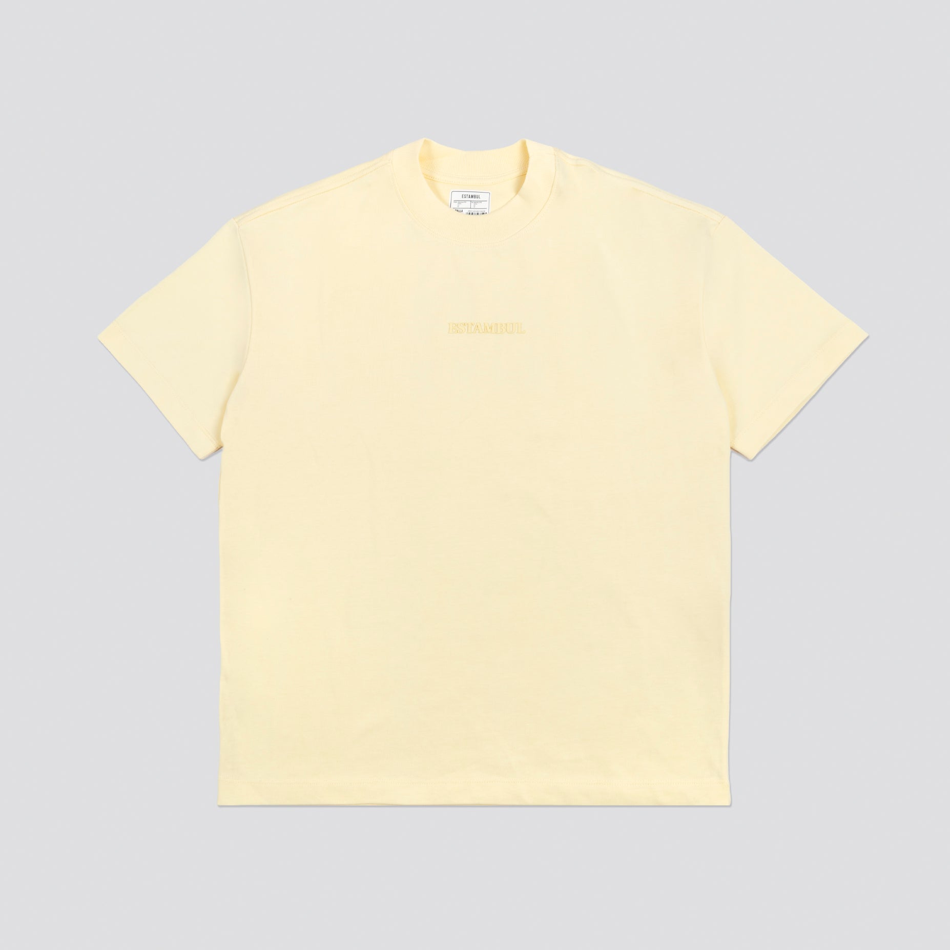 Oversize hombre básica amarilla
