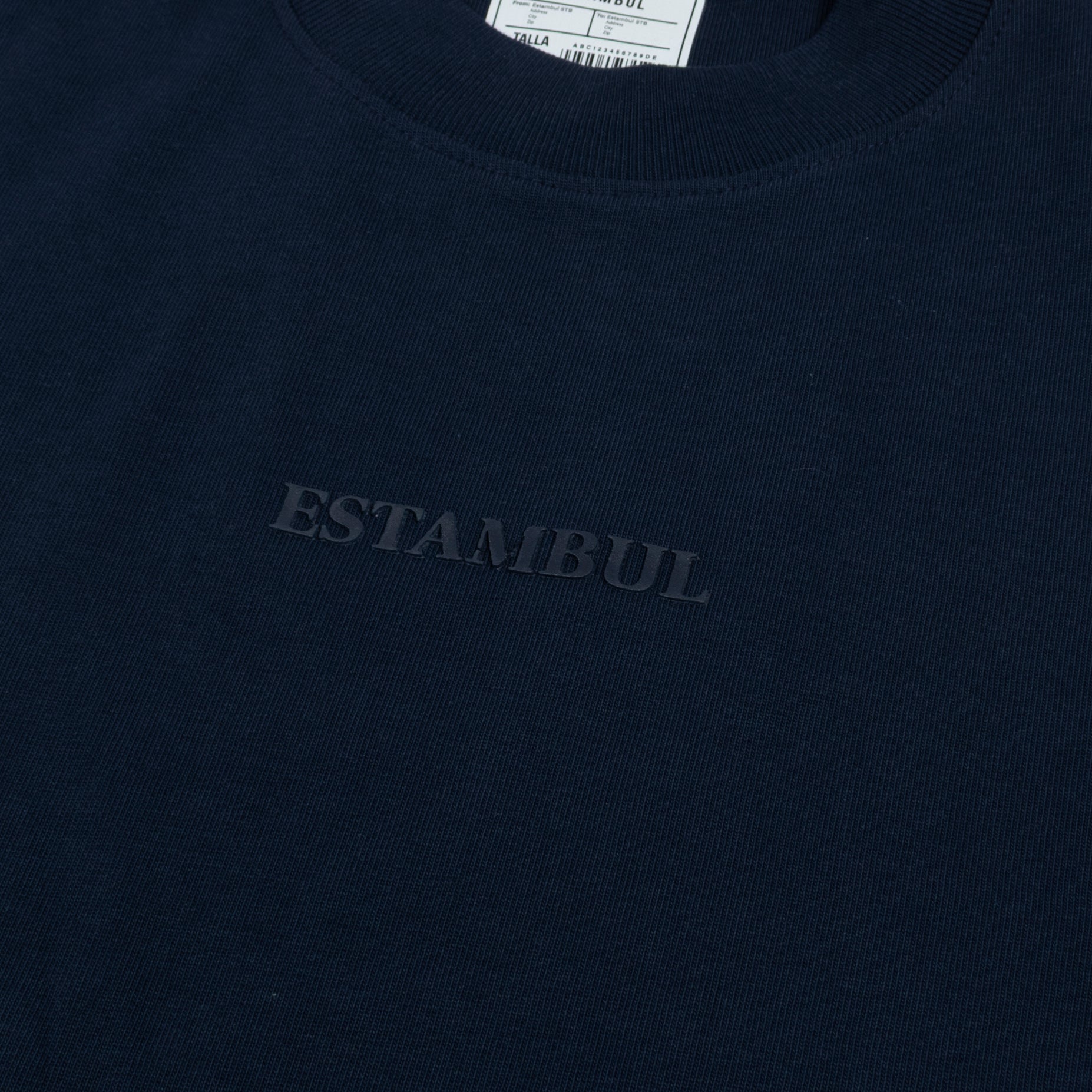 Oversize hombre basica azul turqui