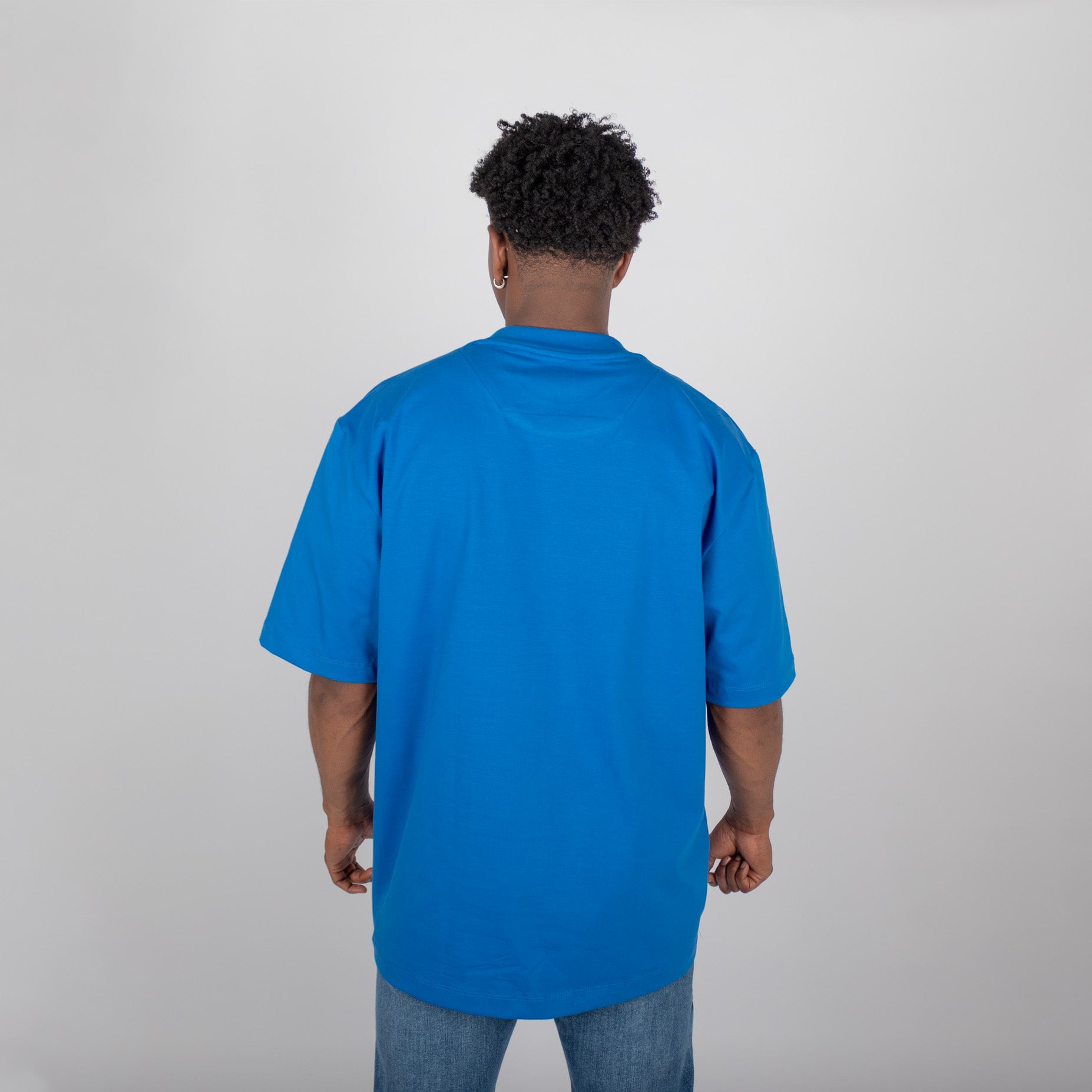 Oversize hombre basica azul rey
