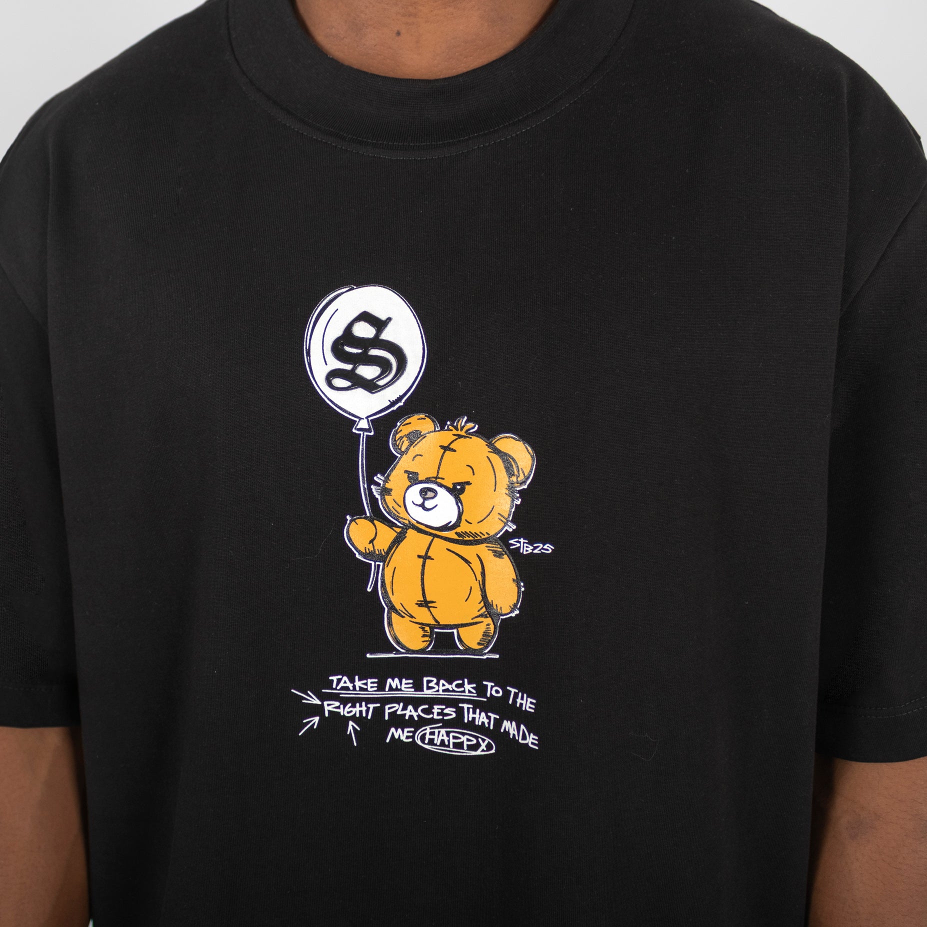 Camiseta regular hombre oso globos