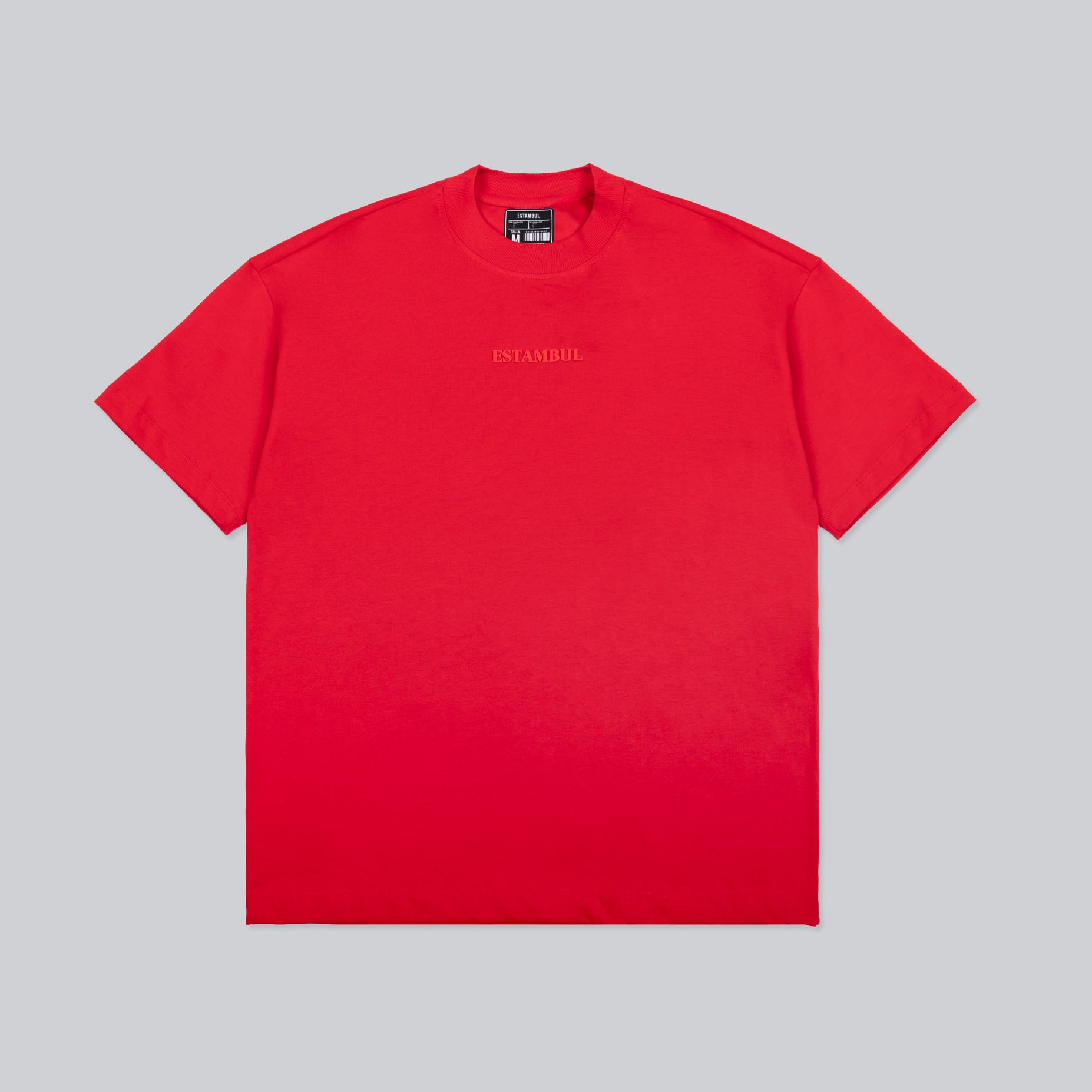 Oversize hombre básica roja