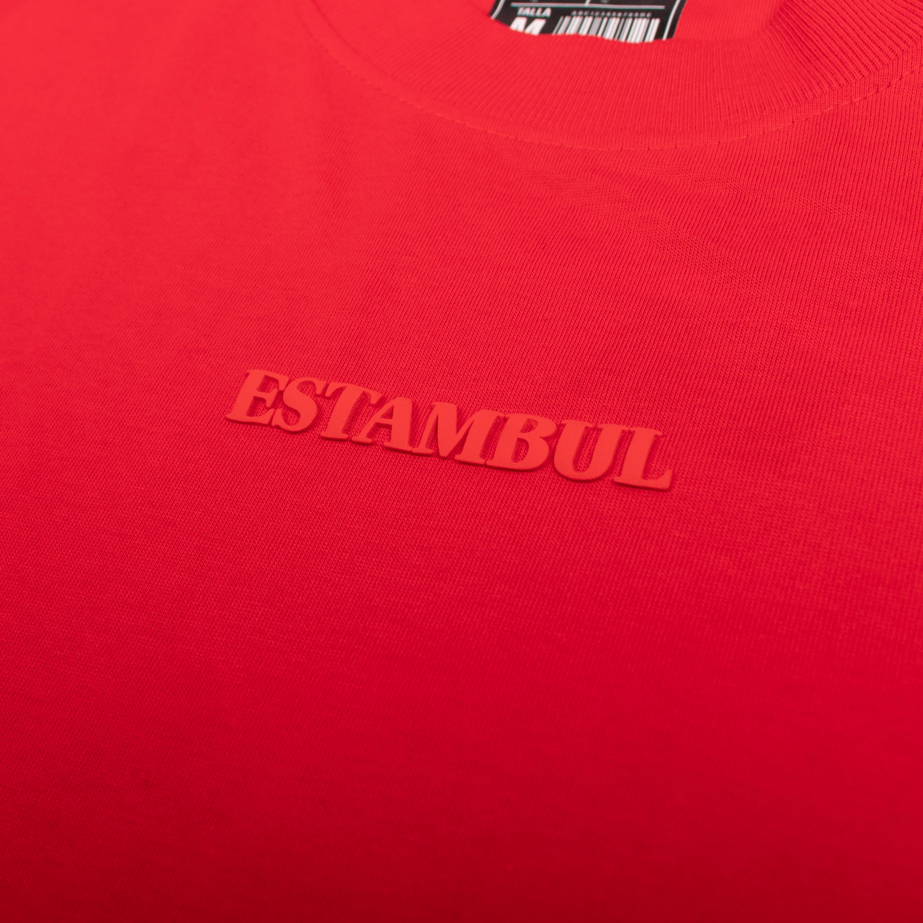 Oversize hombre básica roja