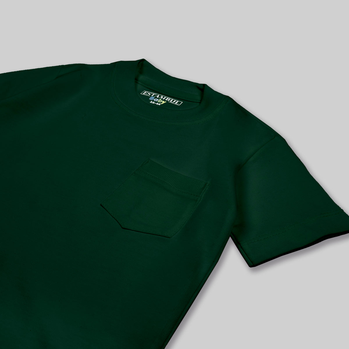 Oversize baby basica bolsillo verde