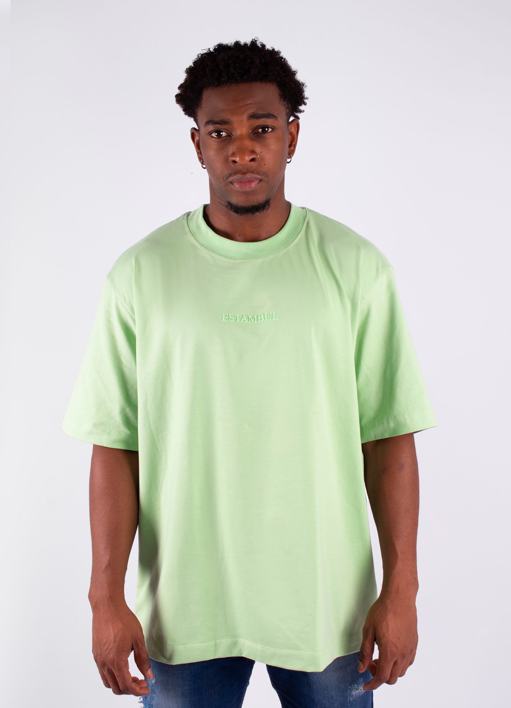 Oversize hombre basica verde