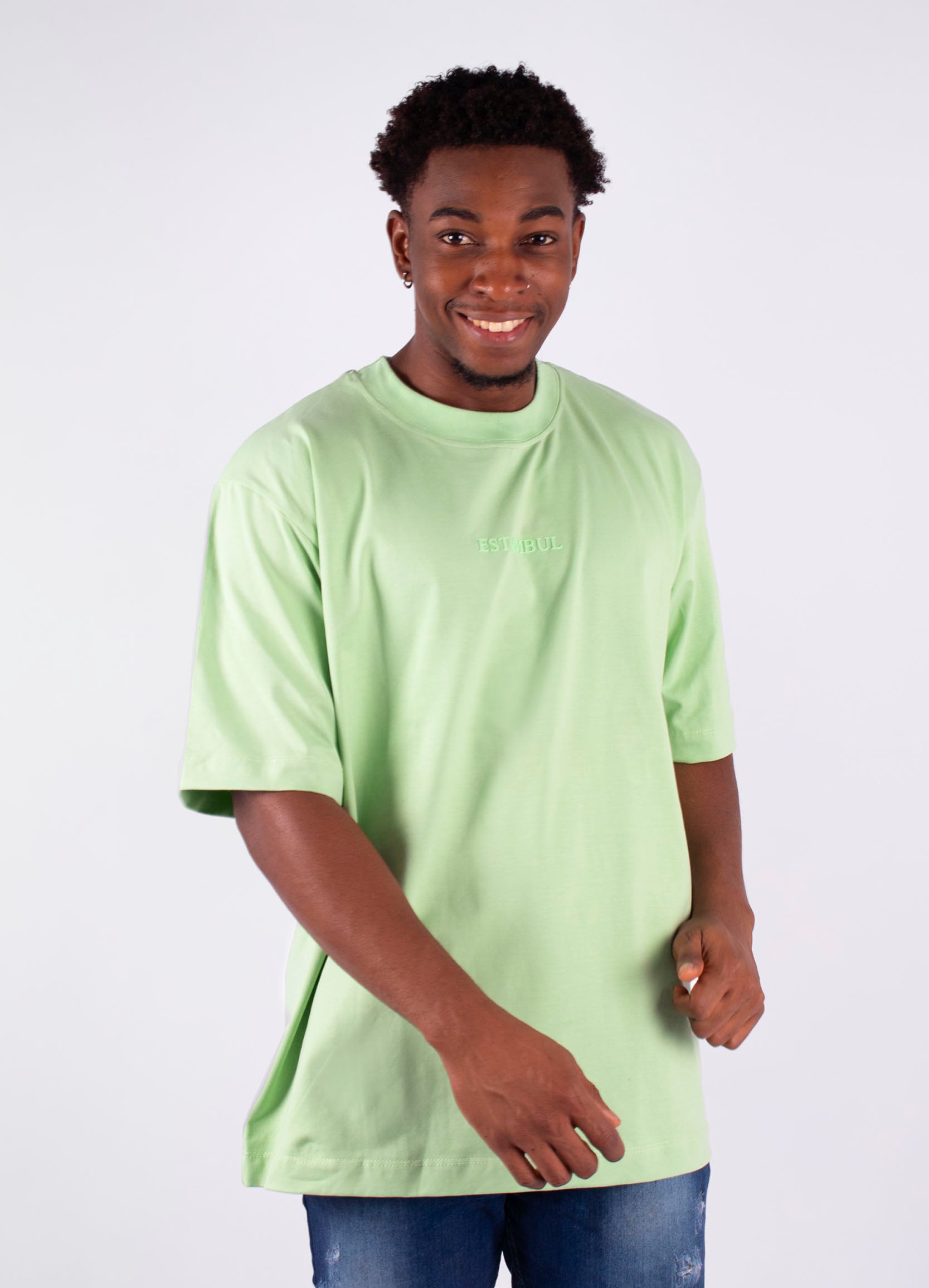Oversize hombre basica verde