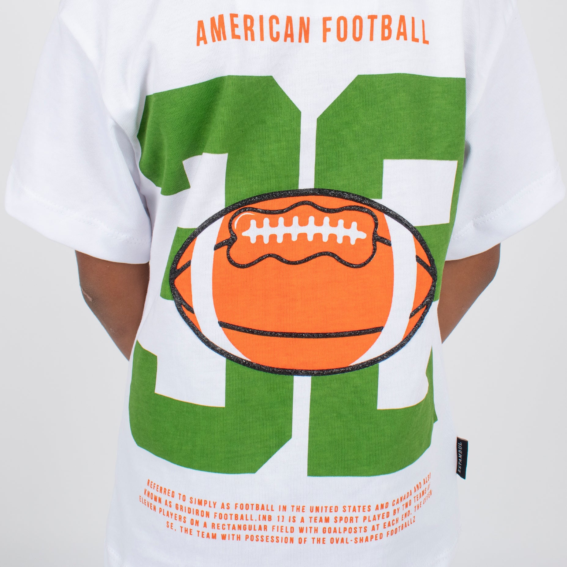 Oversize niño American football