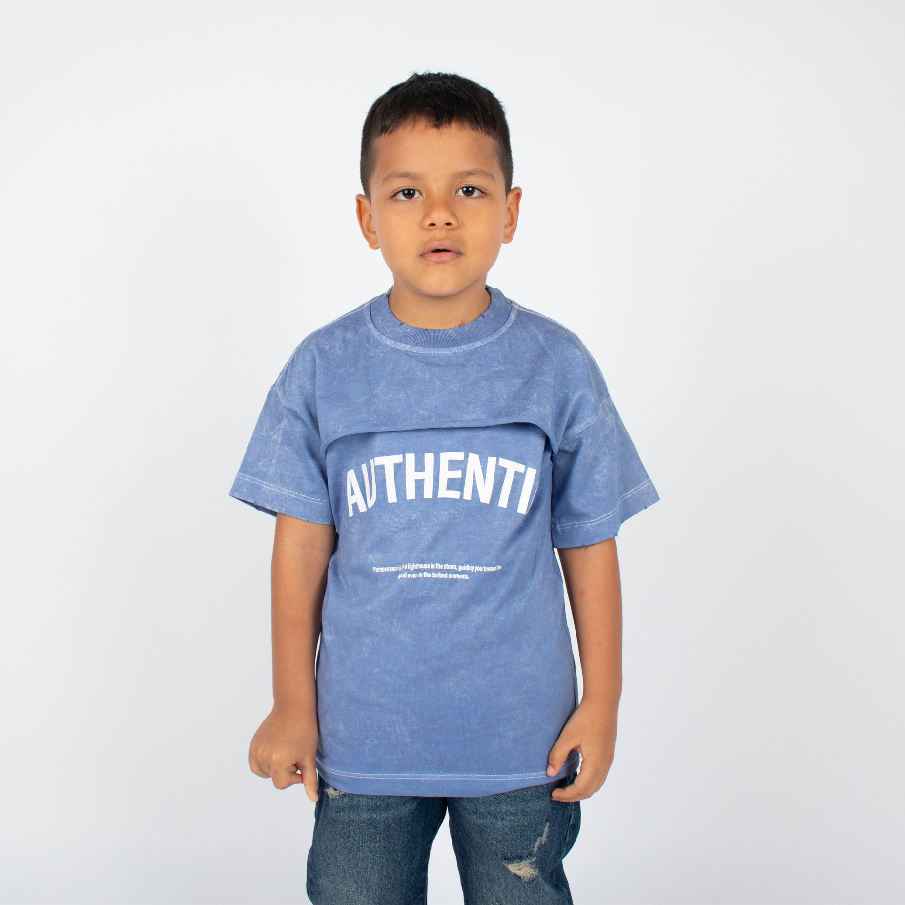 Oversize niño Authentic azul