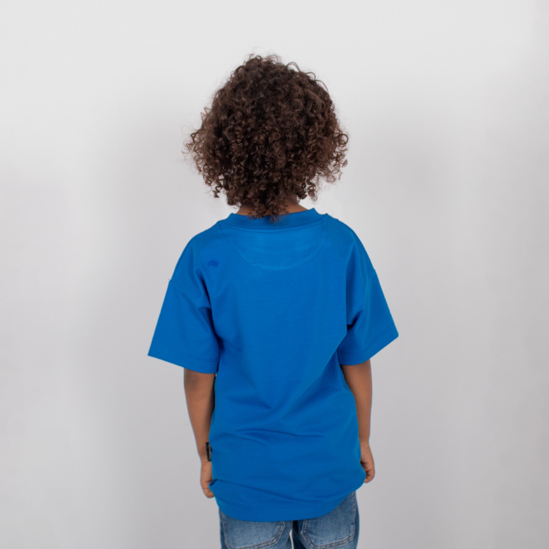 Oversize niño basica azul