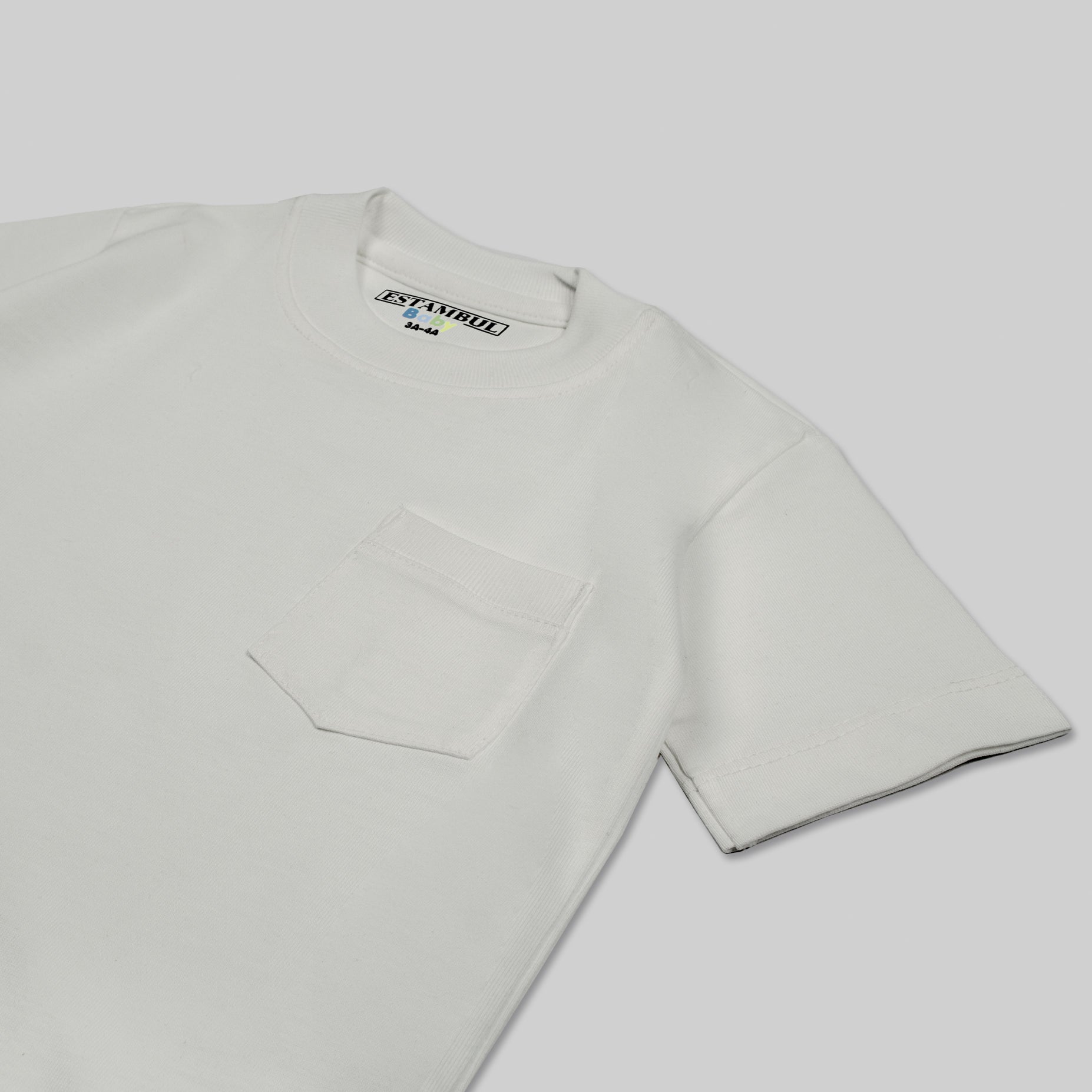 Oversize baby basica bolsillo gris