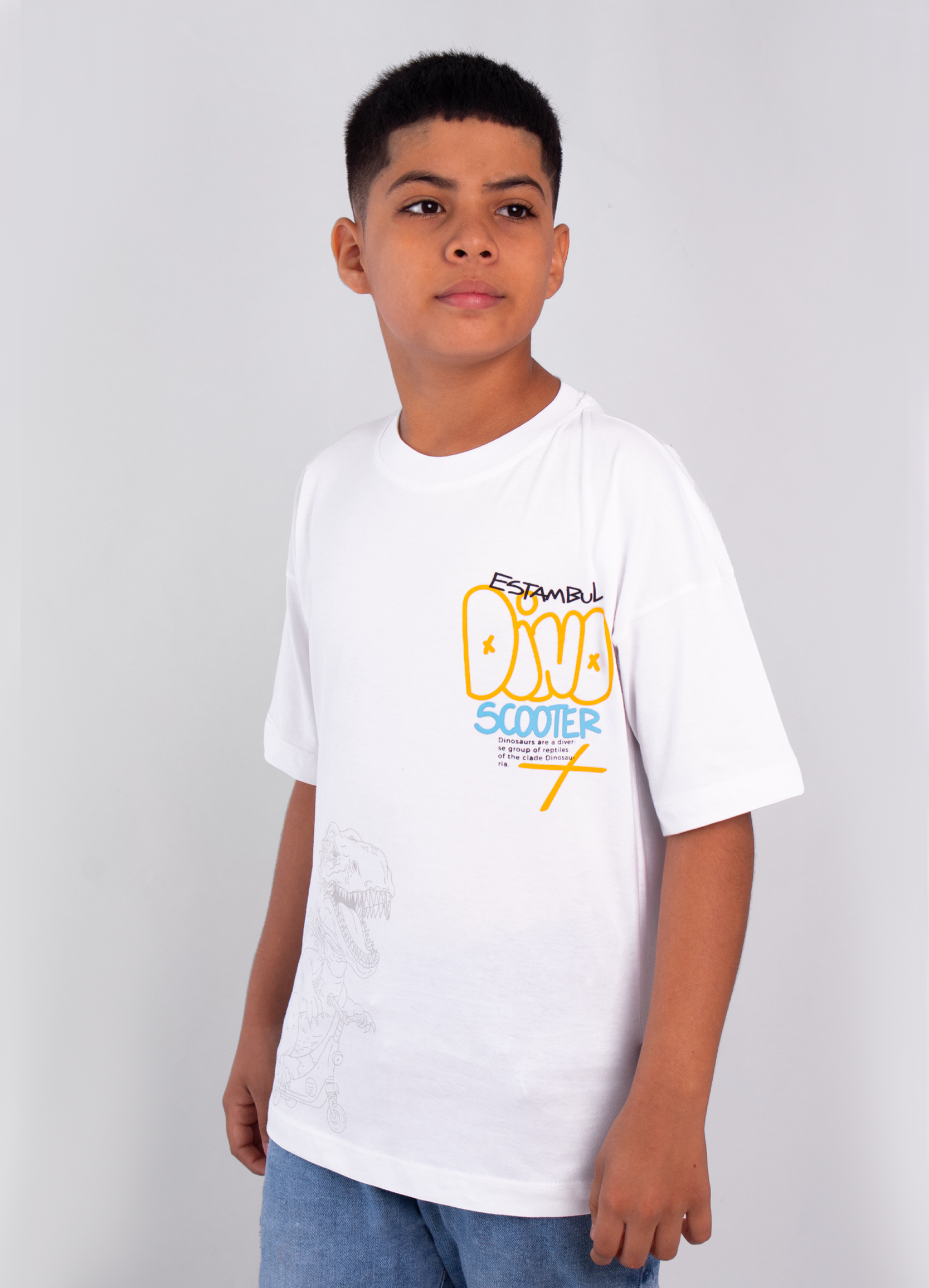 Oversize niño Dino Scooter