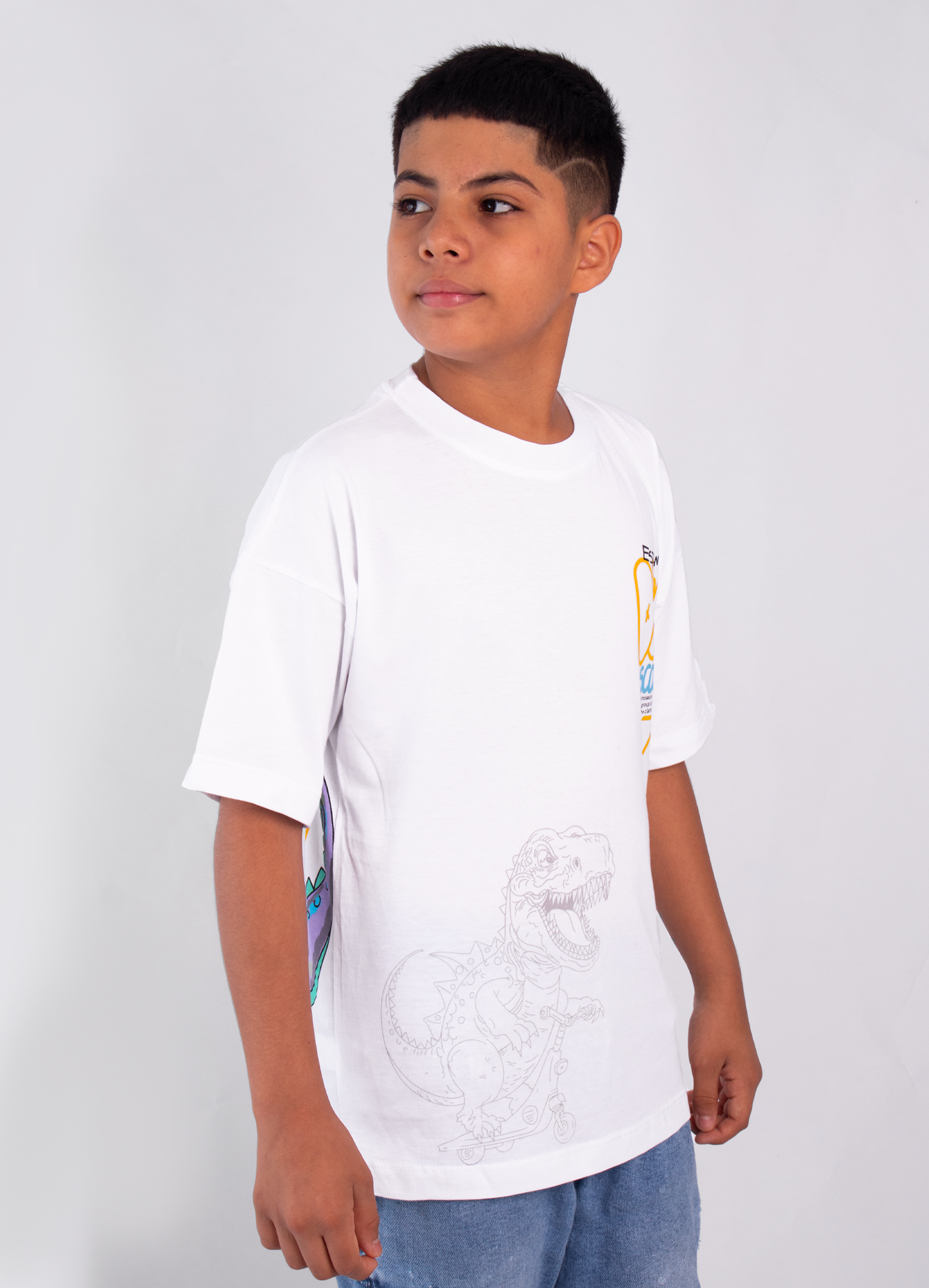 Oversize niño Dino Scooter