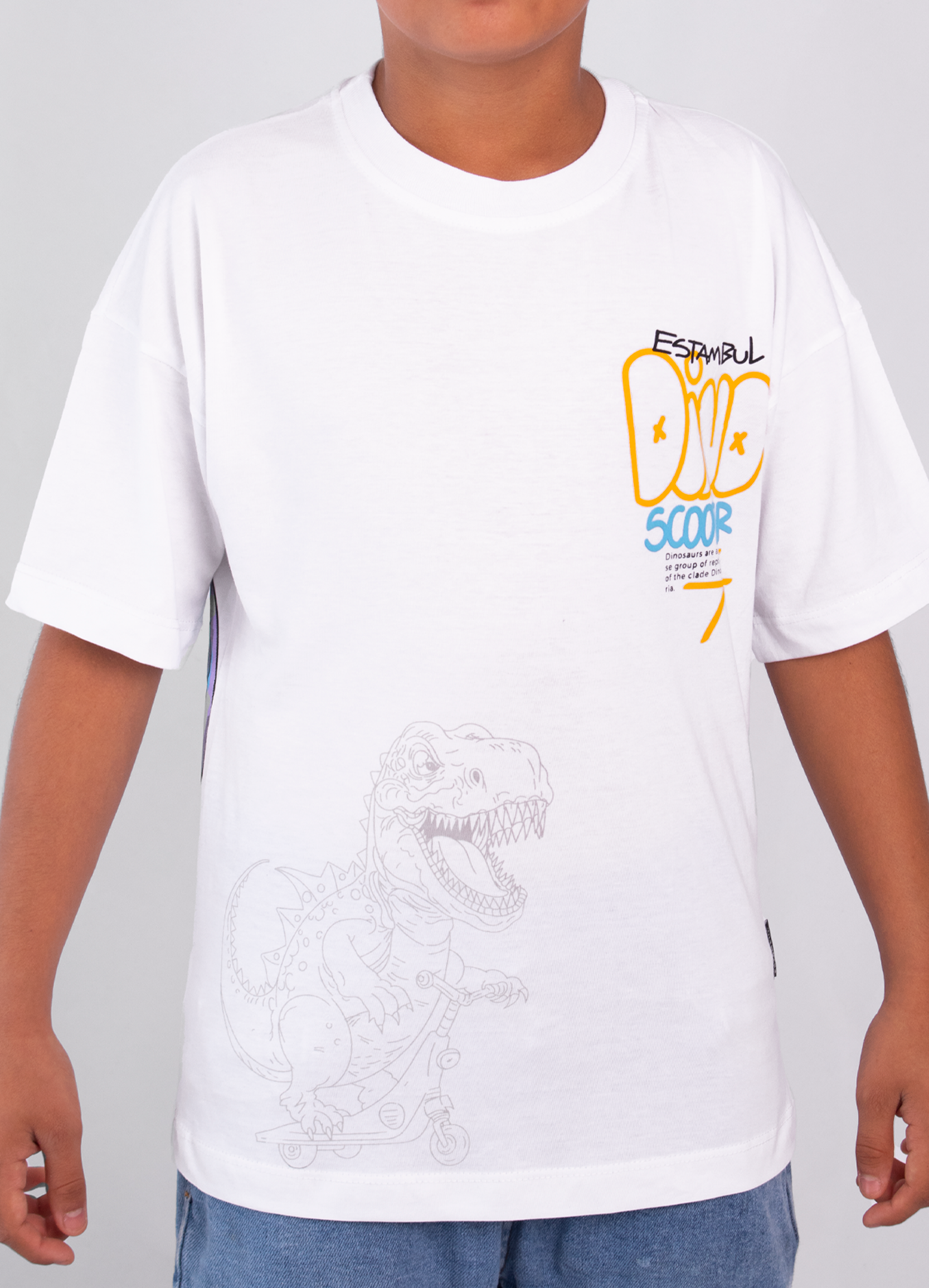 Oversize niño Dino Scooter